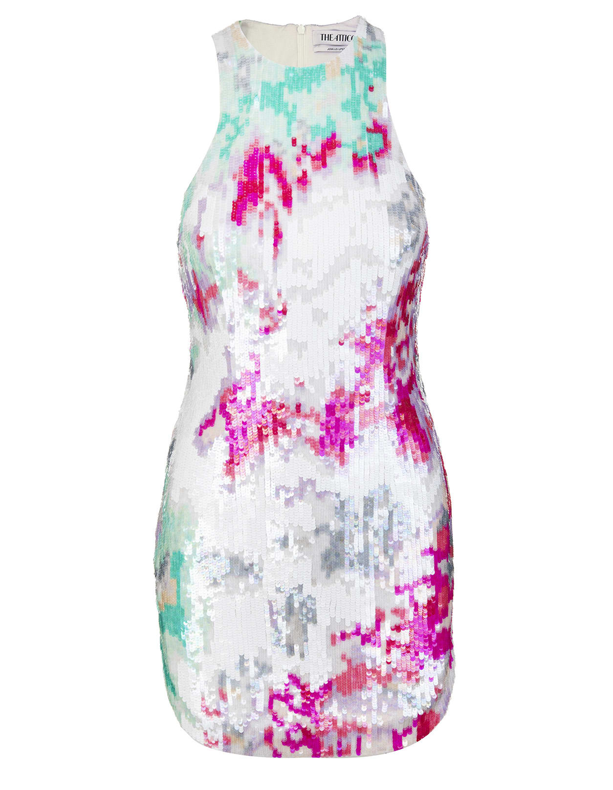 The Attico Multicolor Sequin-embellished Dress