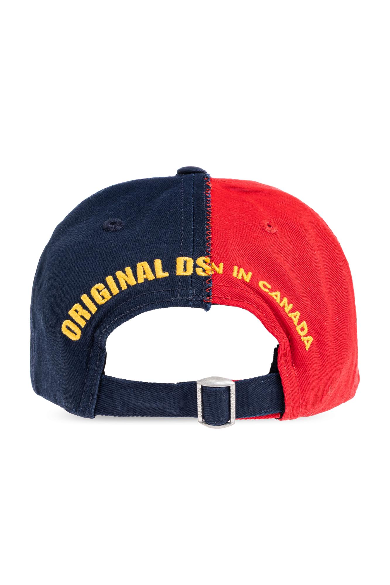 Dsquared2 Two-tone Baseball Cap Logo Patches In Multi