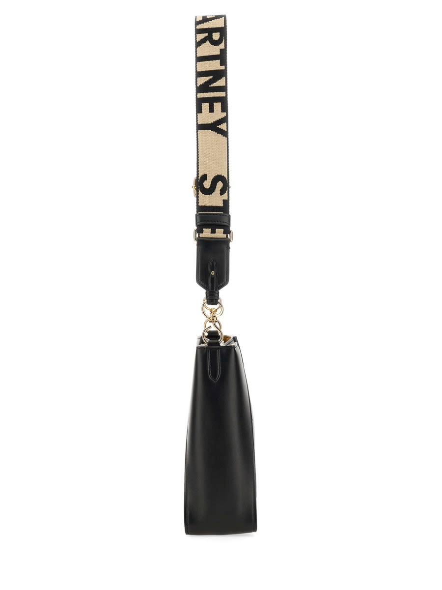 Shop Stella Mccartney Shoulder Bag With Logo In Black