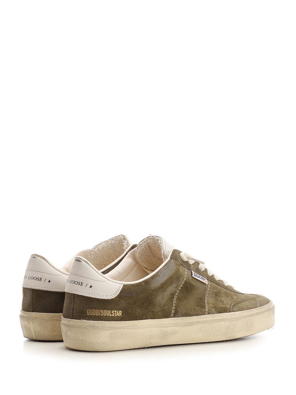 Shop Golden Goose Soul Star Sneakers In Green