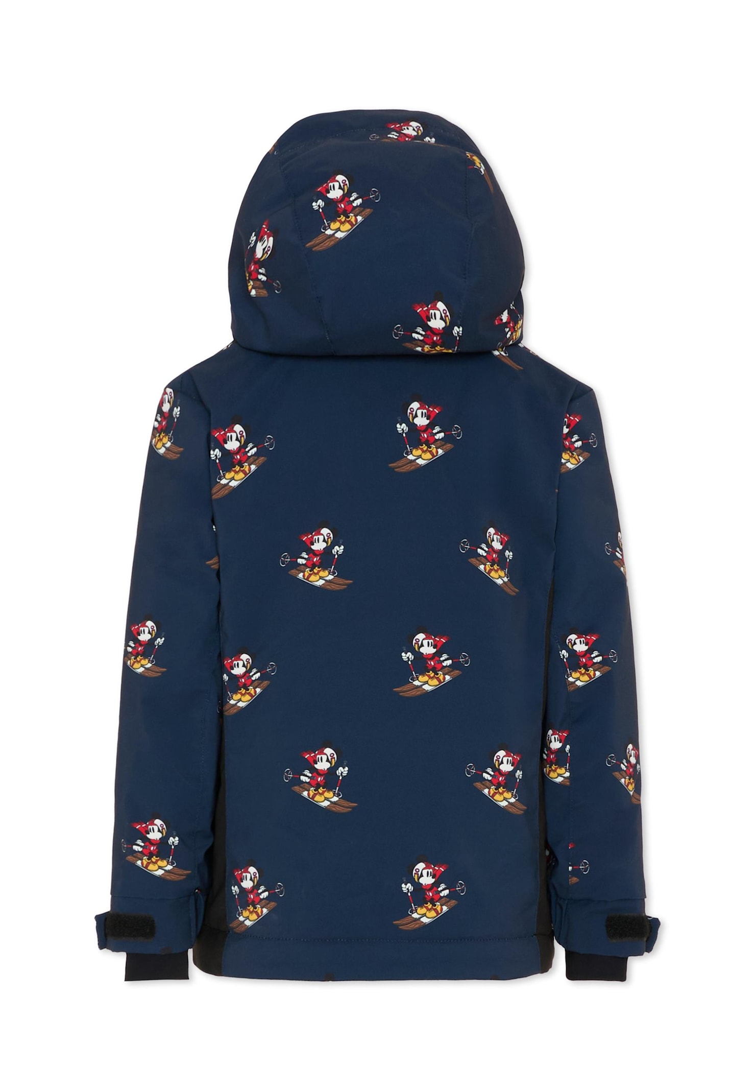 Mc2 Saint Barth Blue Snow Down Jacket For Boy With Mickey Mouse In Blue