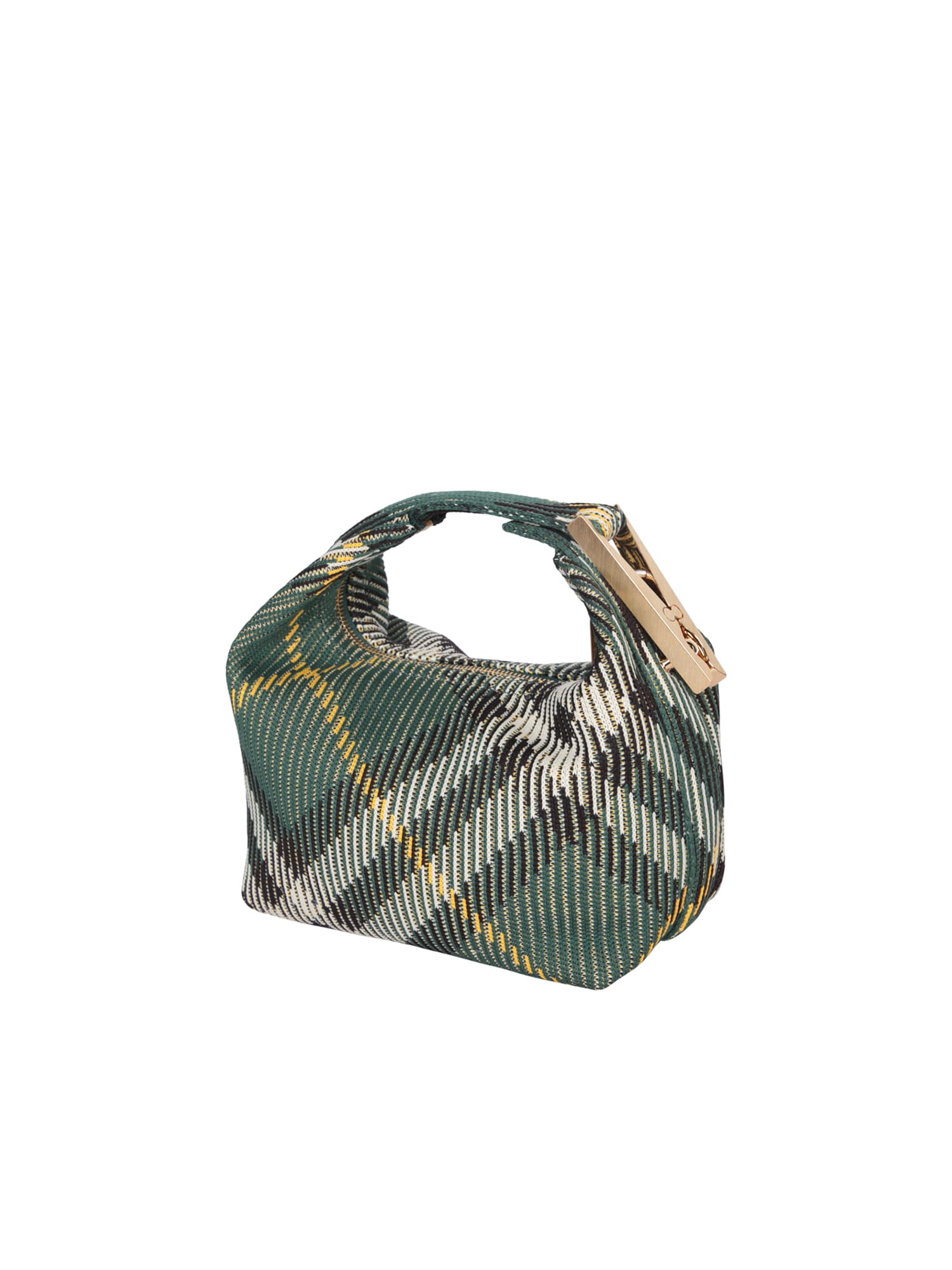 Shop Burberry Duffle Mn Check Green Bag