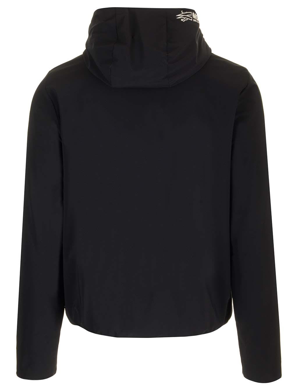 Shop Moncler Padded Zip-up Sweatshirt In Black