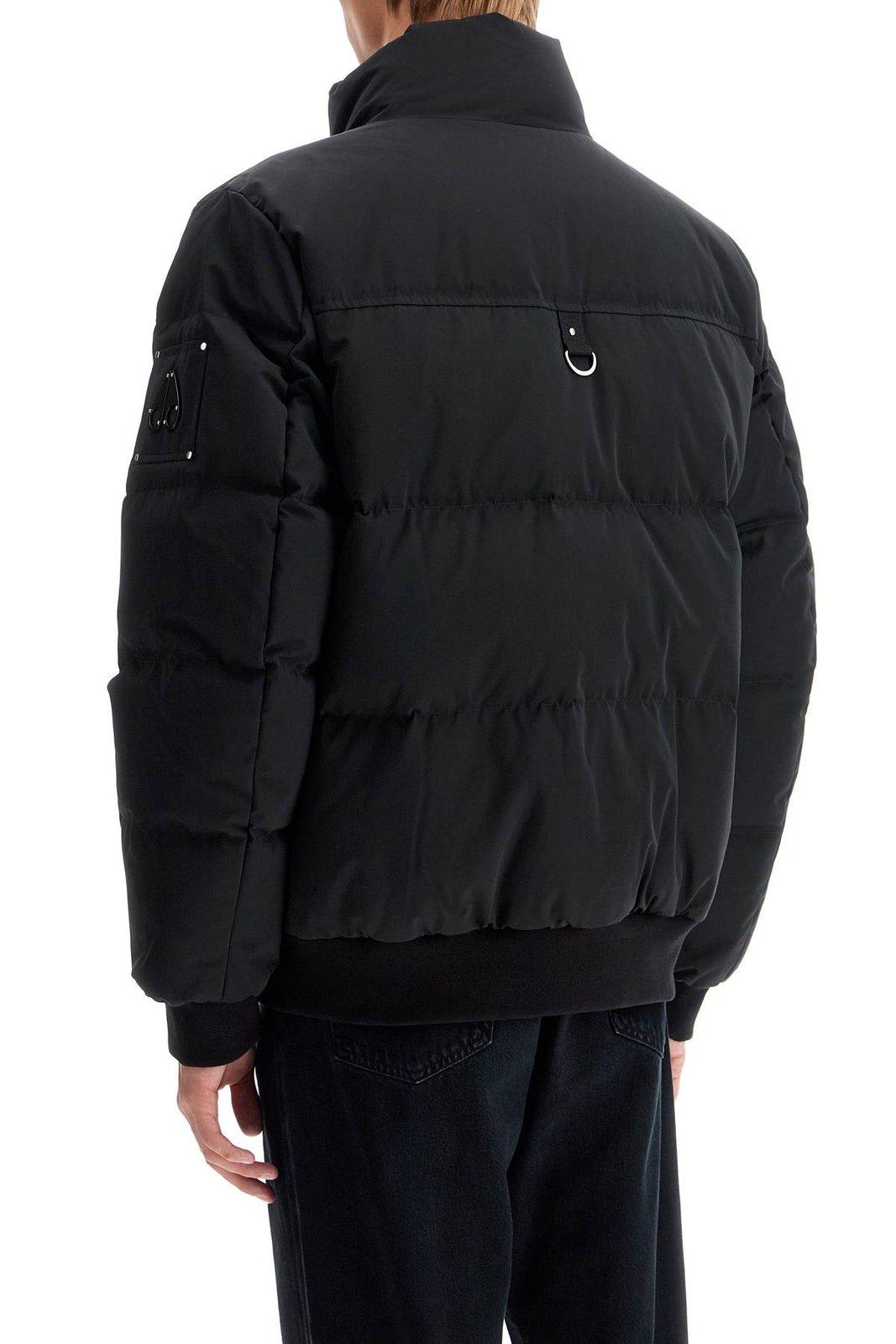 Shop Moose Knuckles High Point Quilted Bomber Jacket In Black