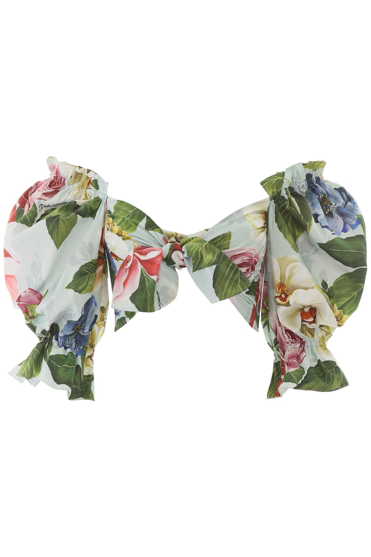 DOLCE & GABBANA FLORAL TOP WITH BOW,11315010