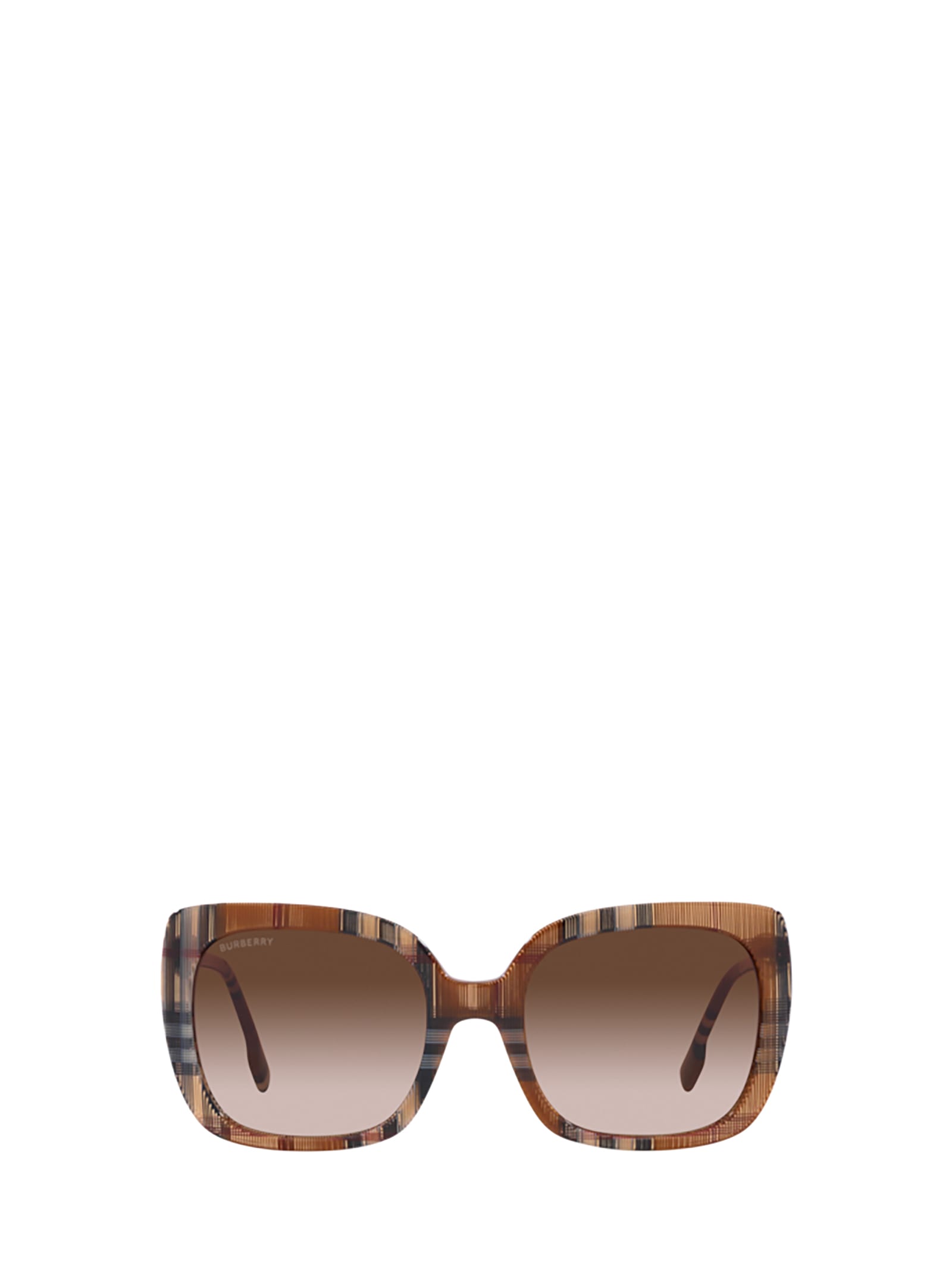 Be4323 Brown Check Sunglasses