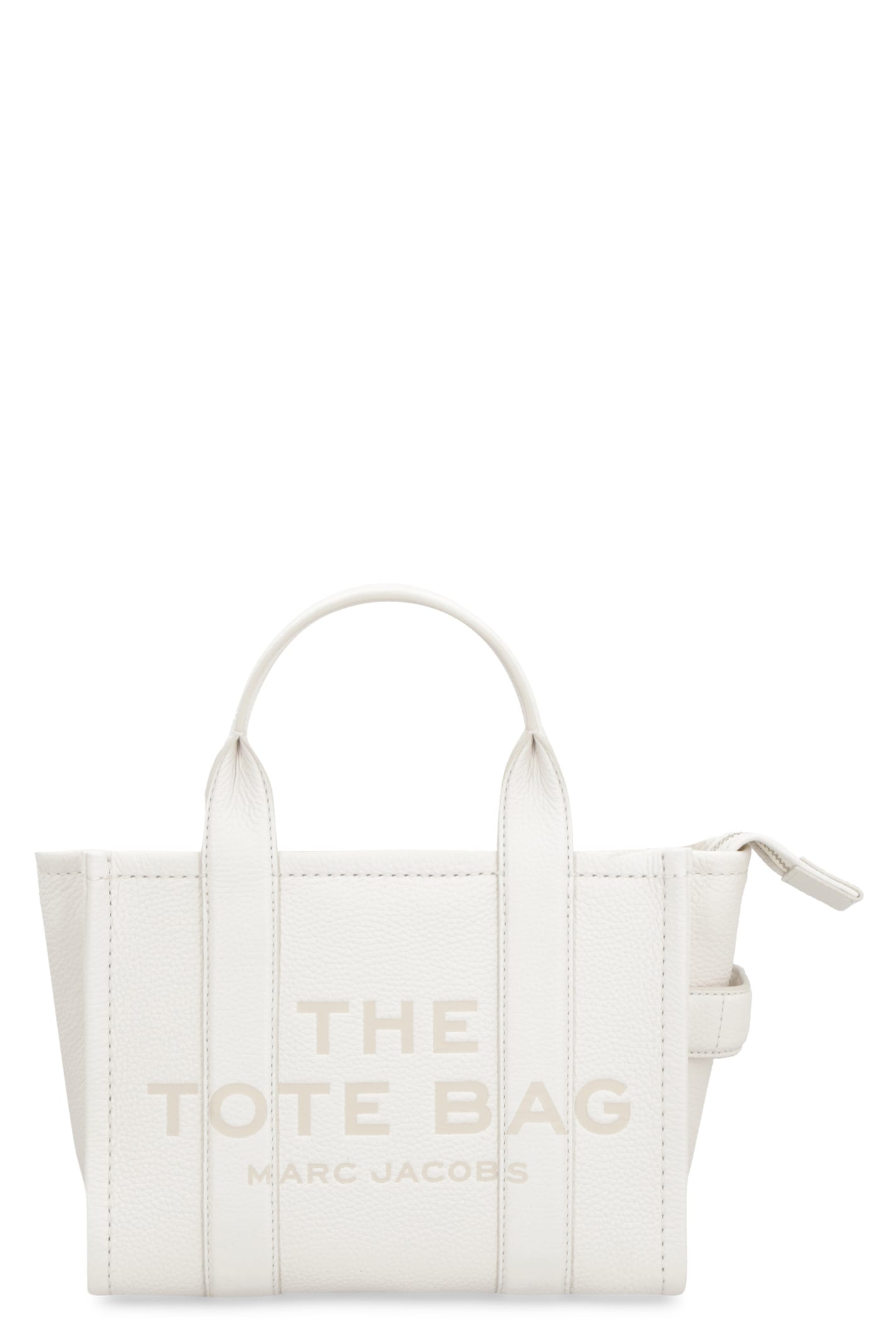 Shop Marc Jacobs Leather Tote Bag In White