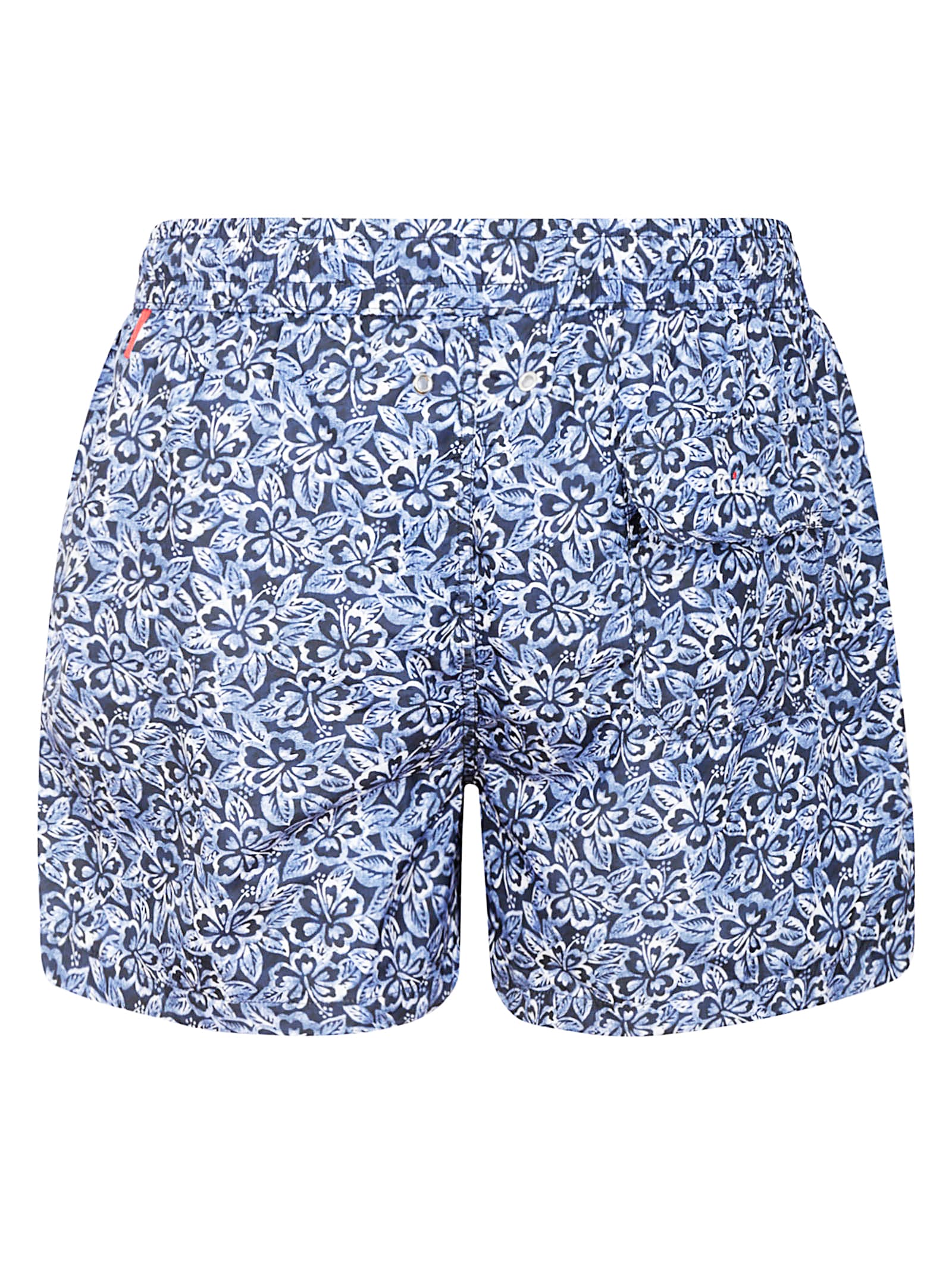 Kiton Patterned Swimsuit In Blue