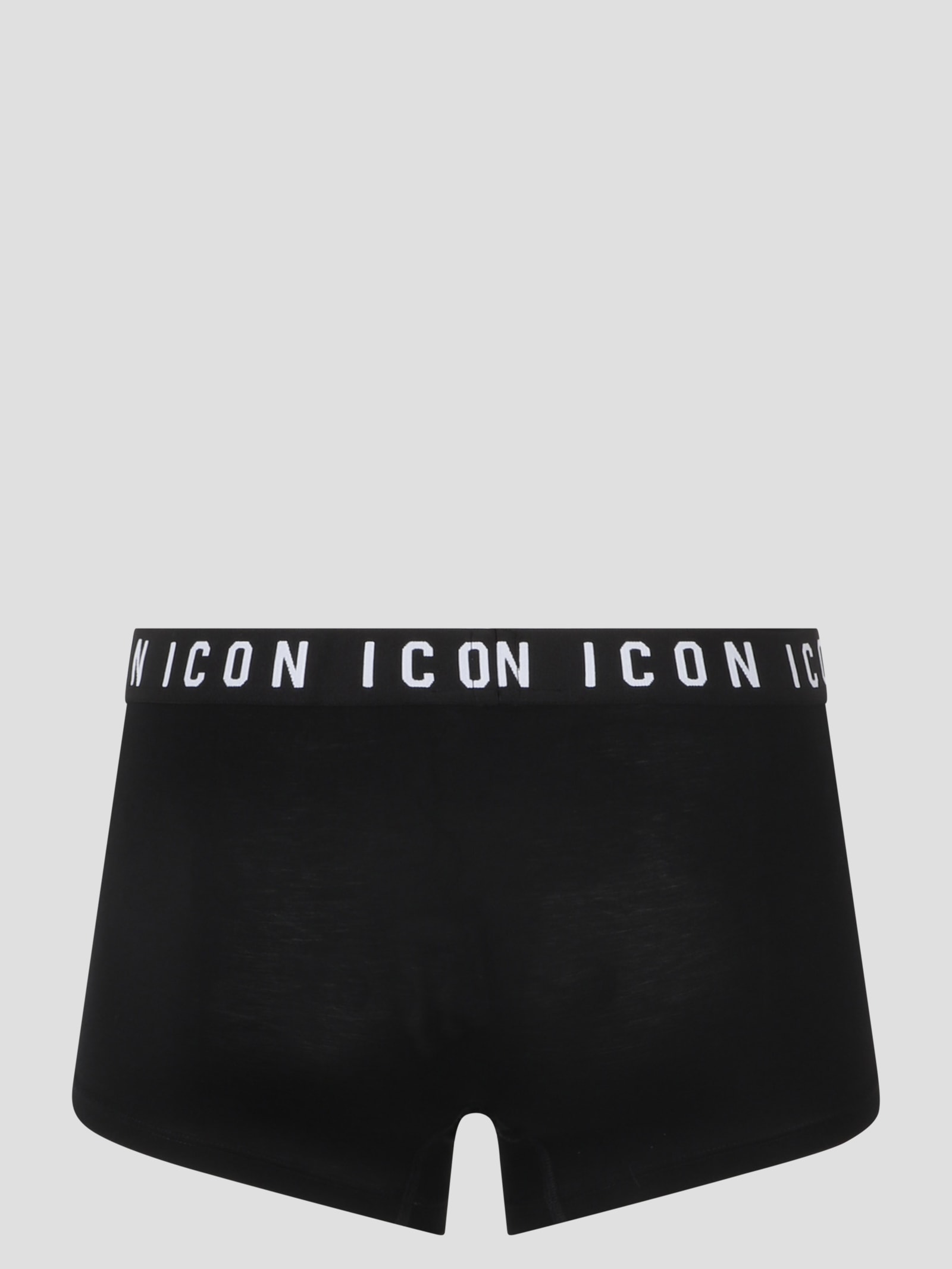 Shop Dsquared2 Be Icon Trunks In Black