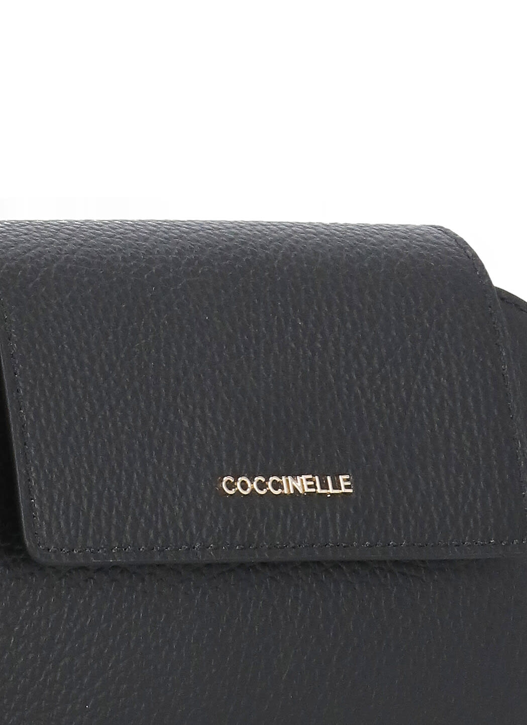 Shop Coccinelle Faint Shoulder Bag In Black