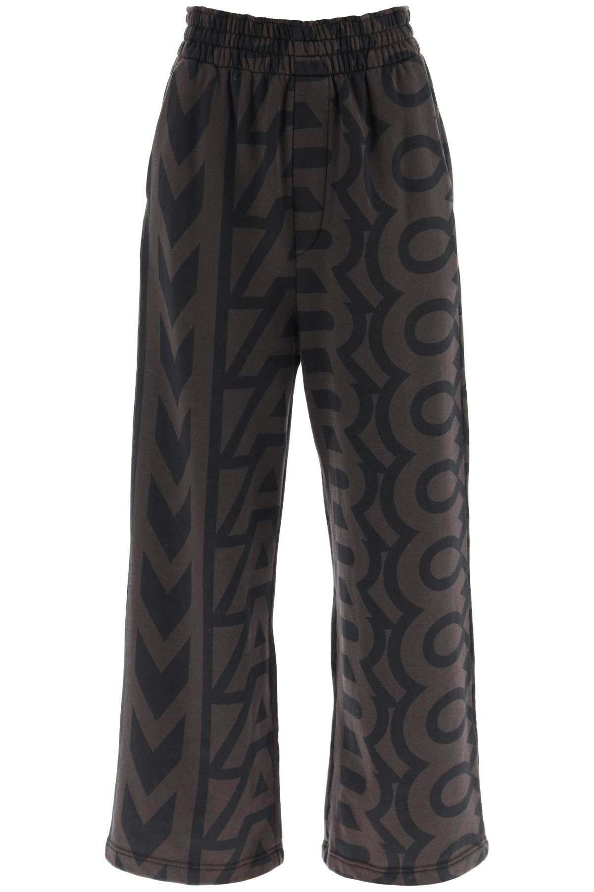 Shop Marc Jacobs The Monogram Oversize Sweatpants In Black Charcoal (brown)