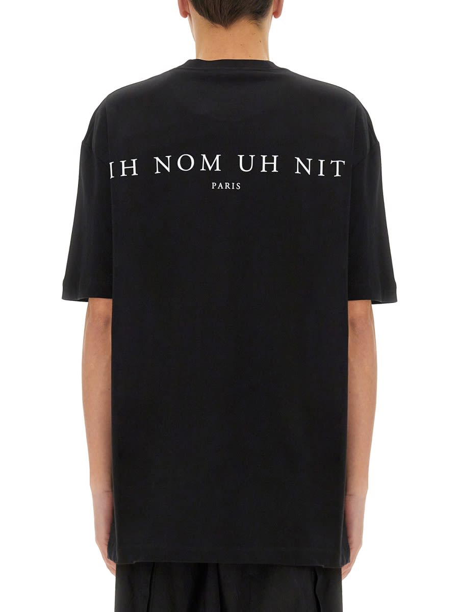 Ih Nom Uh Nit Leopard Mask Print T-shirt In Black