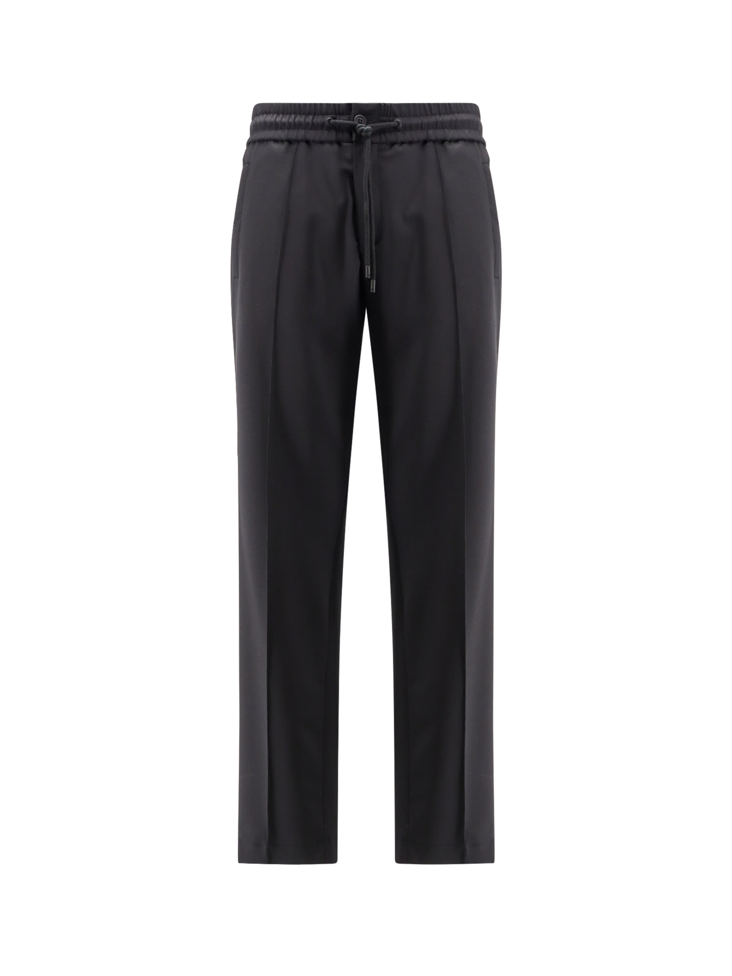 Dolce & Gabbana Wool Blend Trousers In Blue