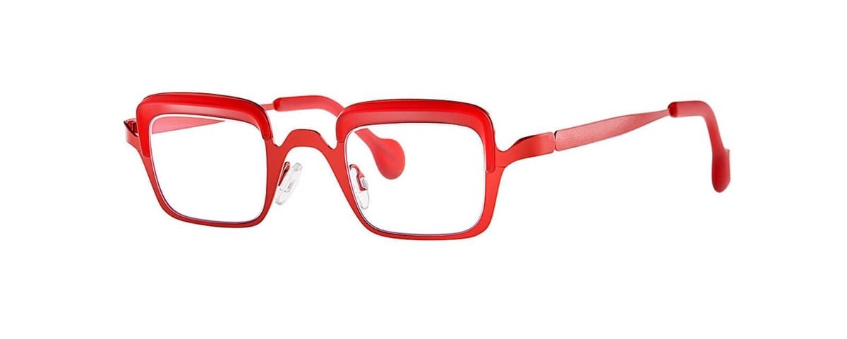 Shop Theo Eyewear Graffi 36 Glasses In Red