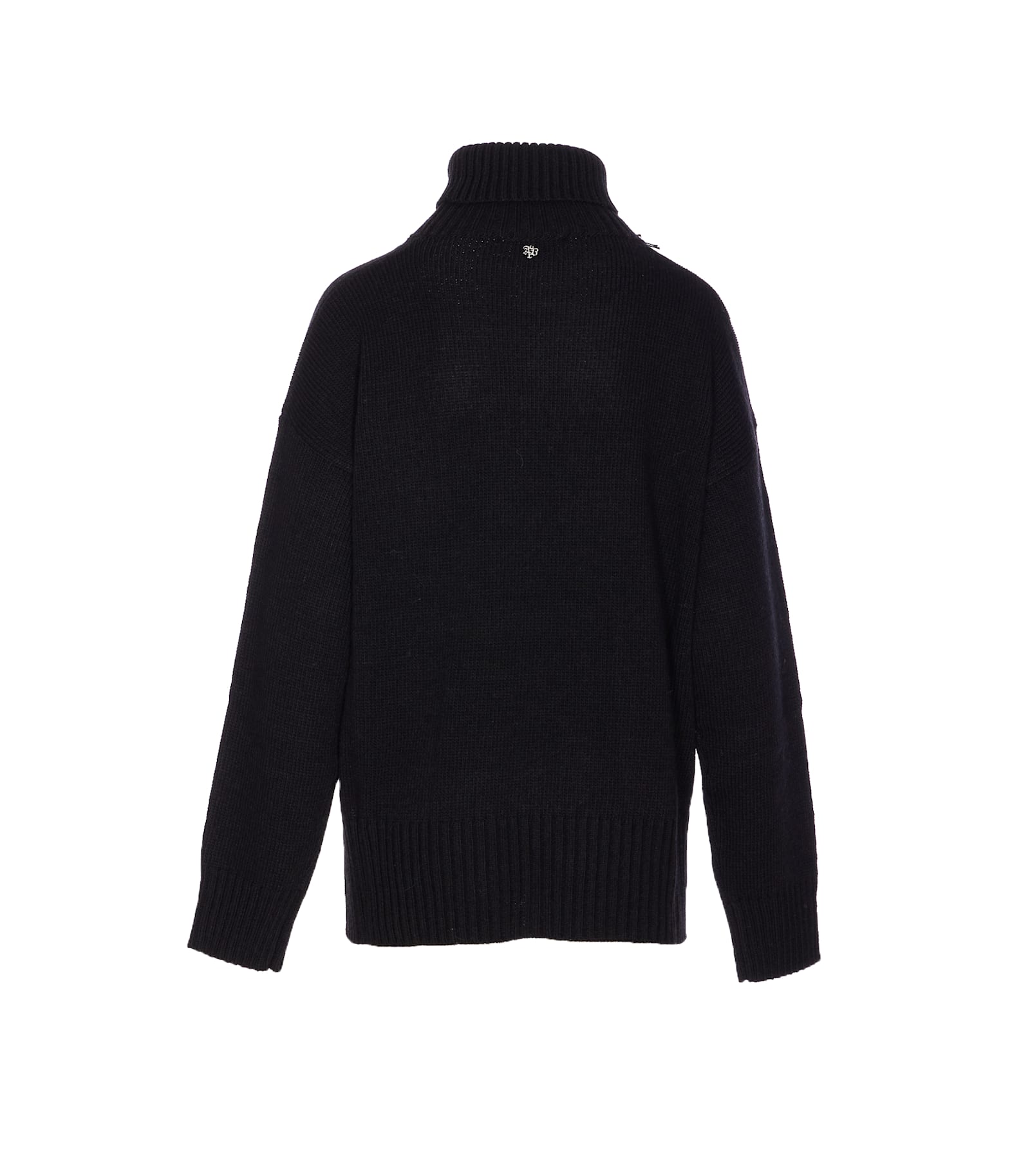 Aniye By Kolor High-neck Embroidered Sweater In Black