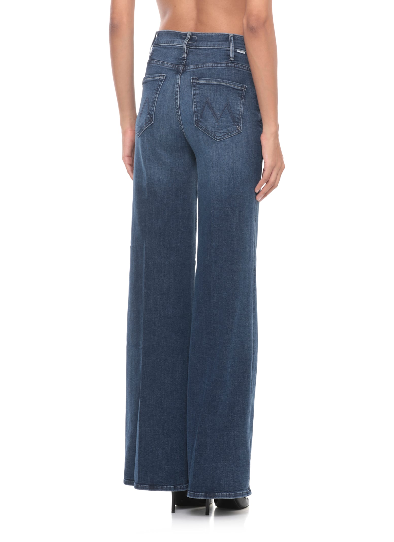 Mother High Waist Flared Jeans Four Pockets In Multi