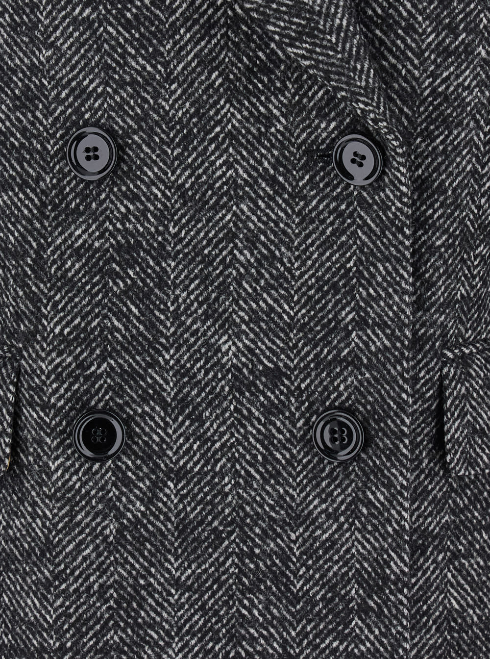 Dolce & Gabbana Double-breasted Herringbone Jacket With Animal Print Lining Clothing In Gray