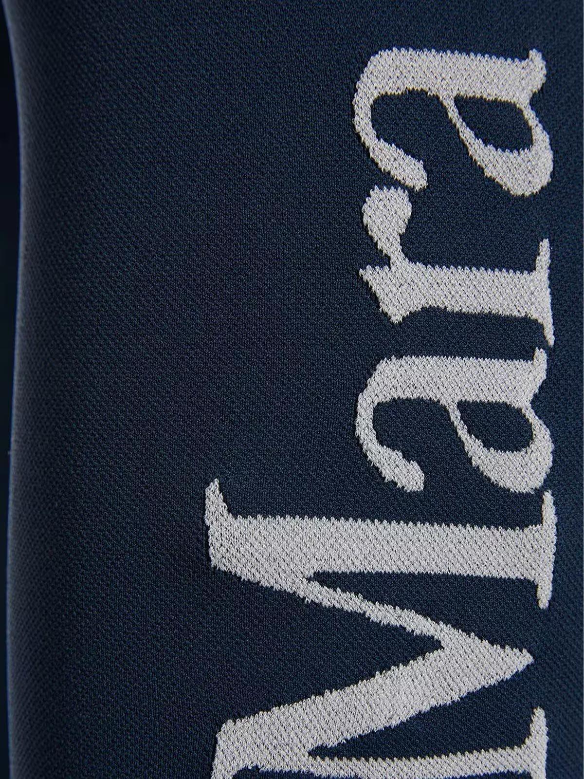 Shop 's Max Mara Logo Printed Leggings In Blue