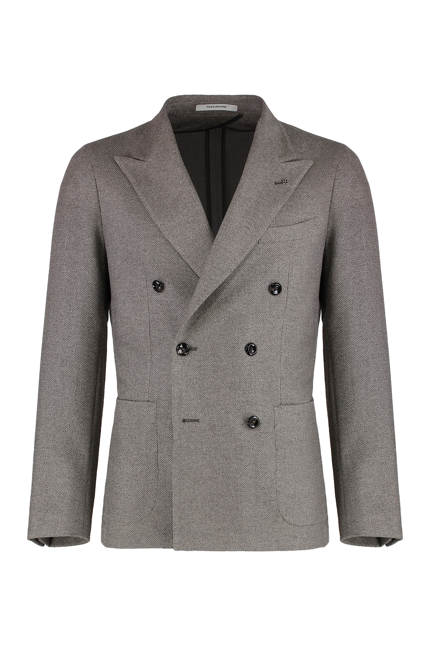 Tagliatore Double-breasted Wool And Silk Jacket