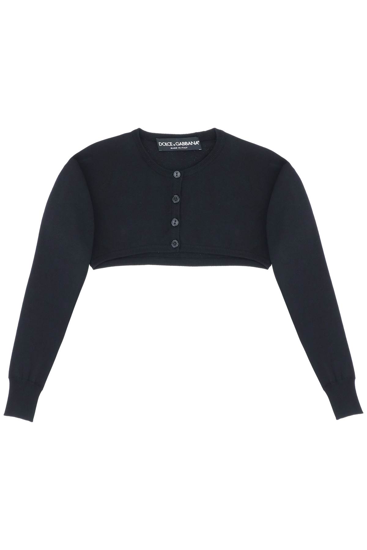 Shop Dolce & Gabbana Knitted Shrug In Black