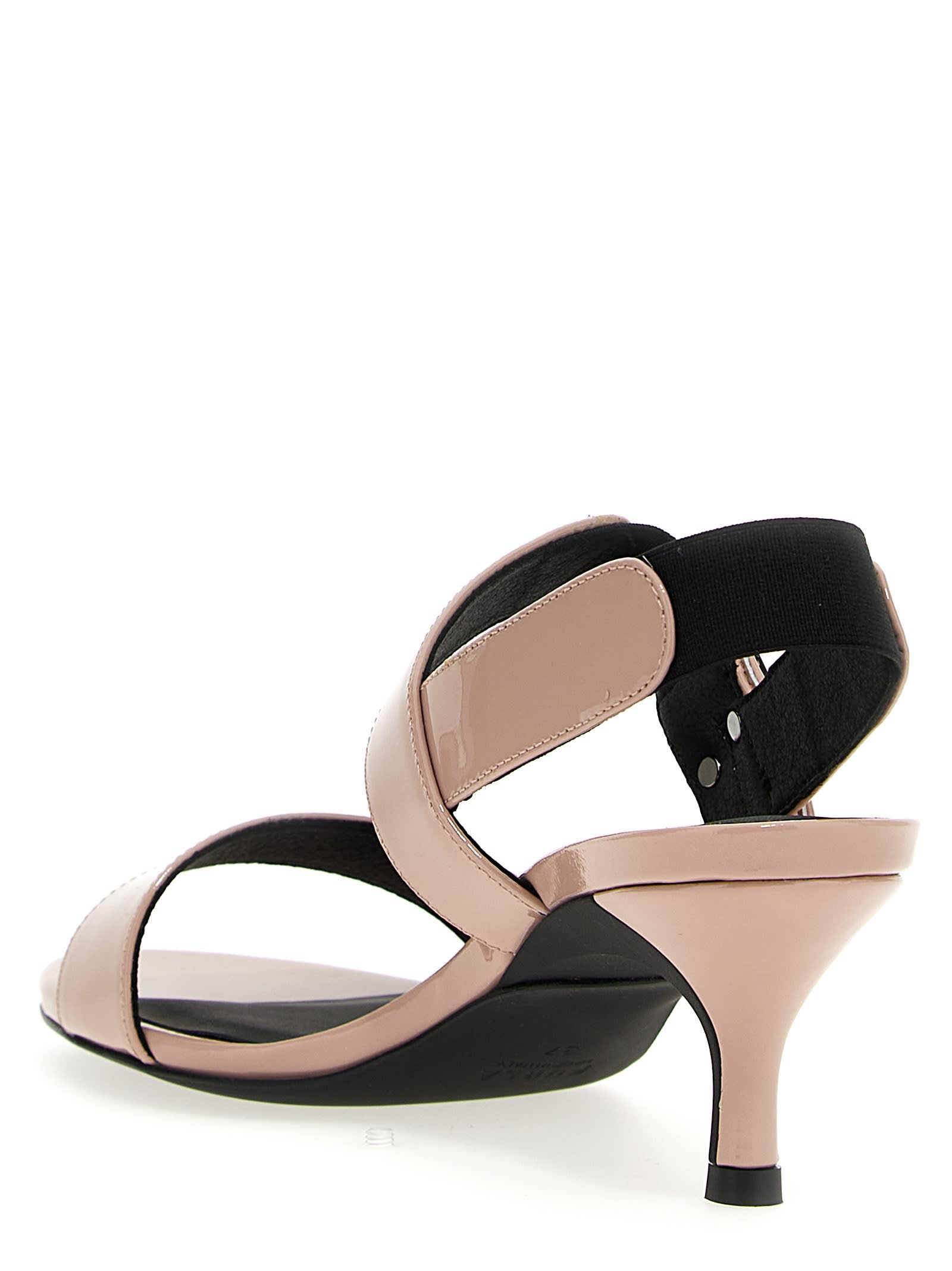 Shop Furla Sign Sandals In Pink