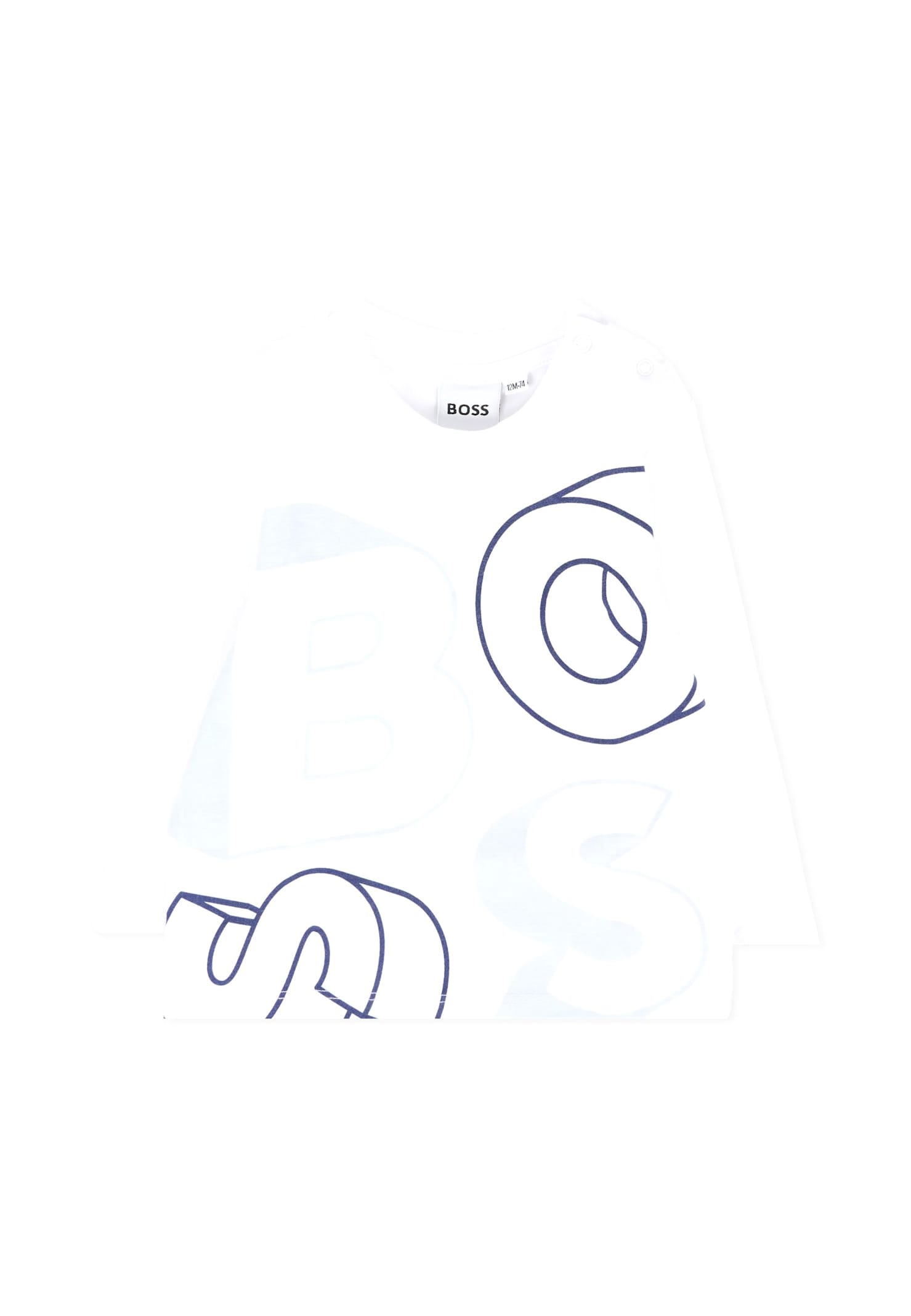 Hugo Boss Blue Set For Baby Boy With Logo In Blue