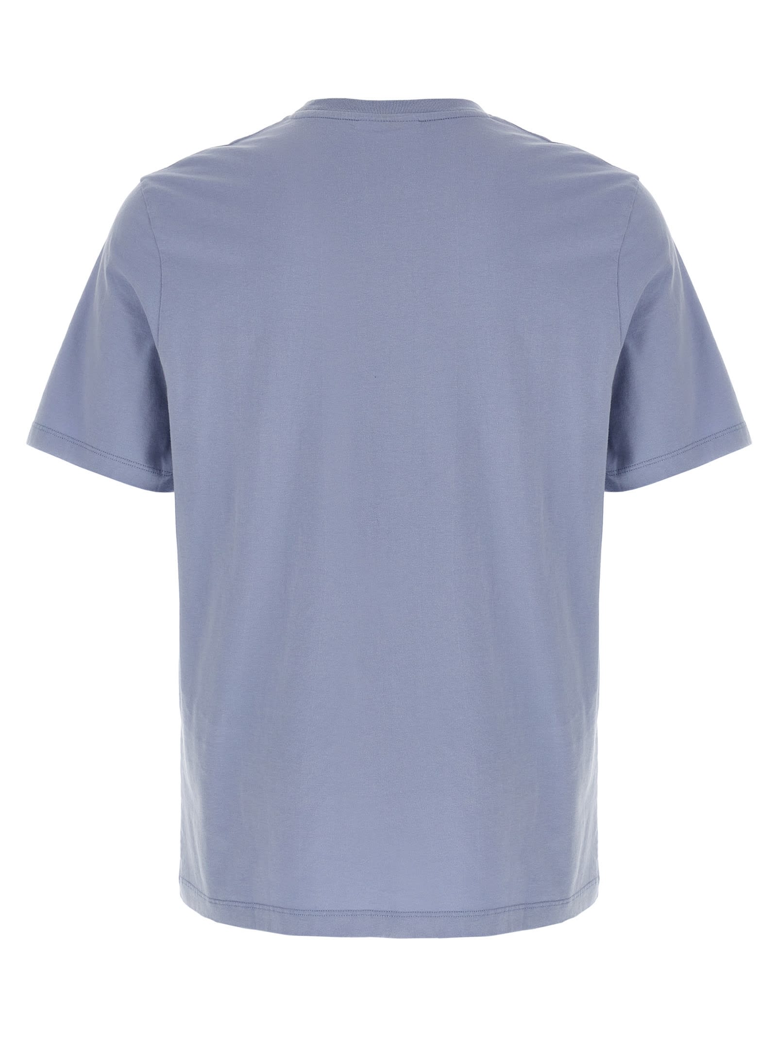Maison Kitsuné Maison Kitsune' T-shirts And Polos In Light Blue