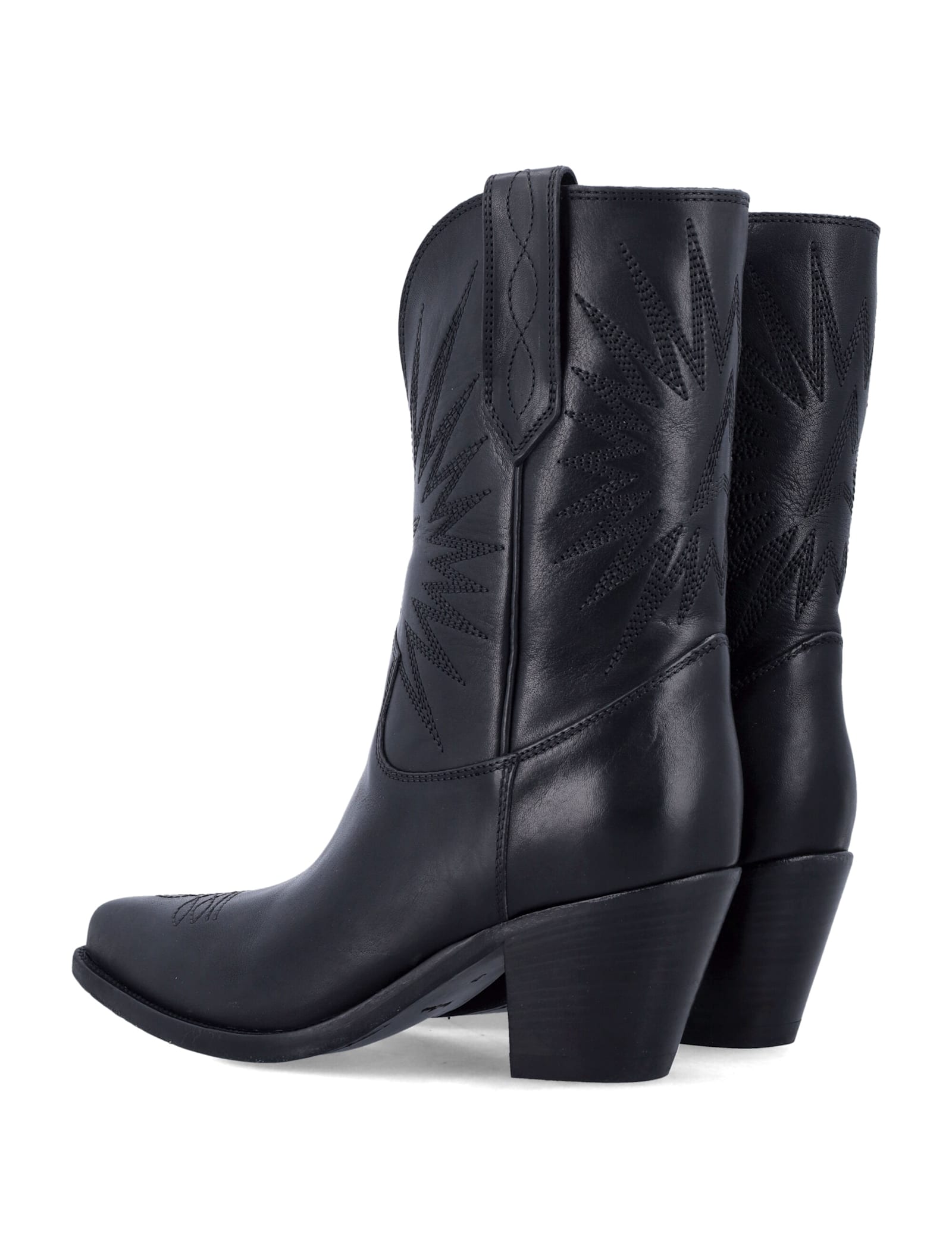 Golden Goose Low Wish Star Boots In Black