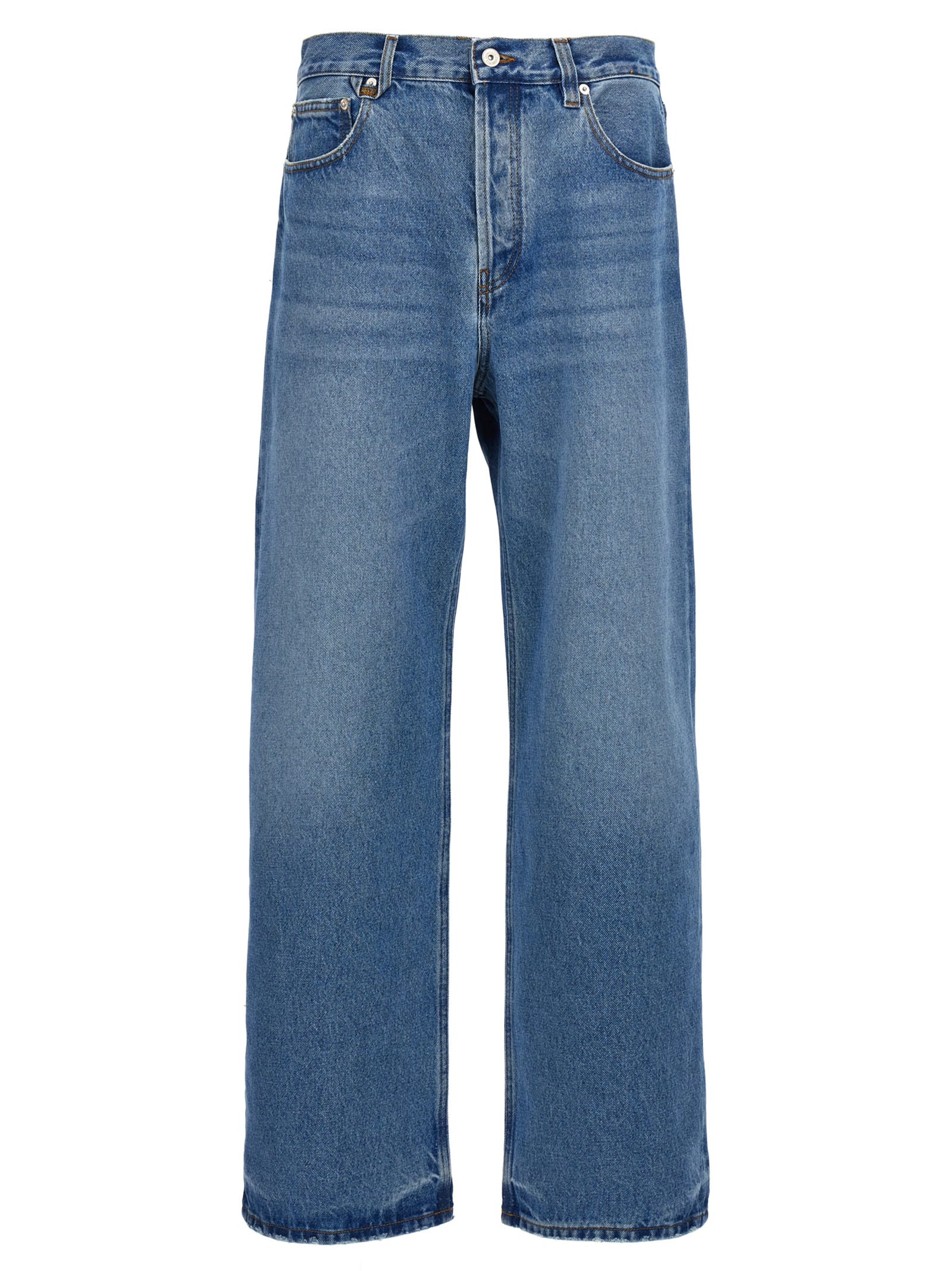 Shop Jacquemus Le De Nîmes Droit Jeans In Blue