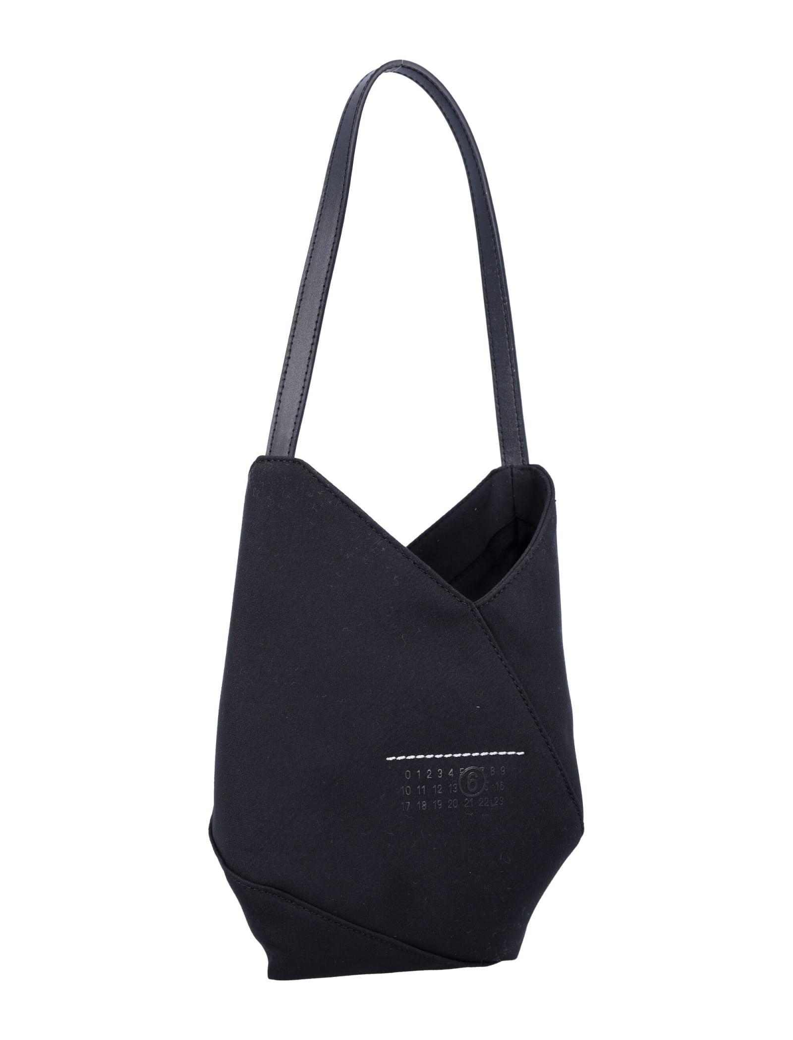 Shop Mm6 Maison Margiela Japanese Egg Bag In Black