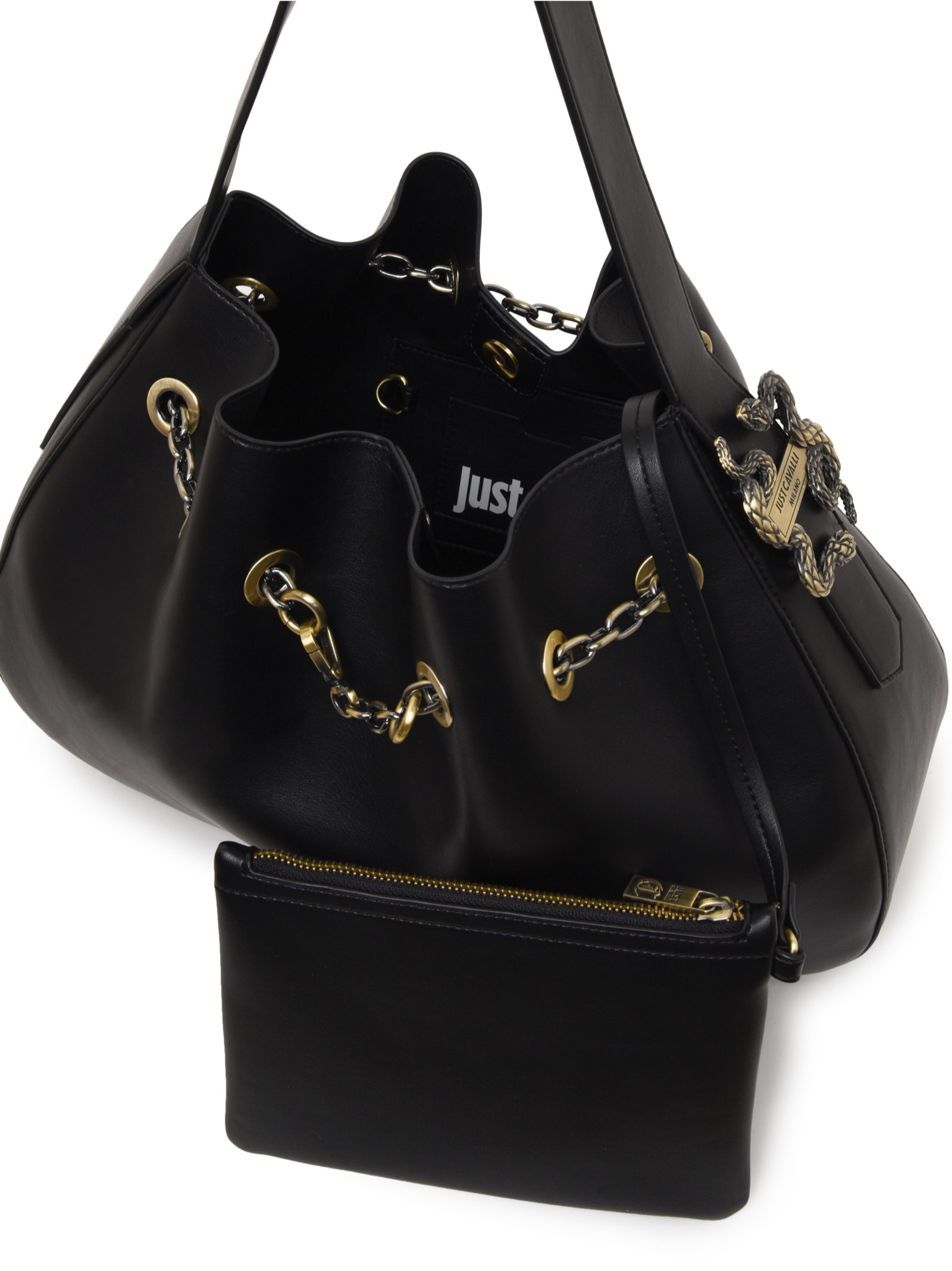 Shop Just Cavalli Bag In Black