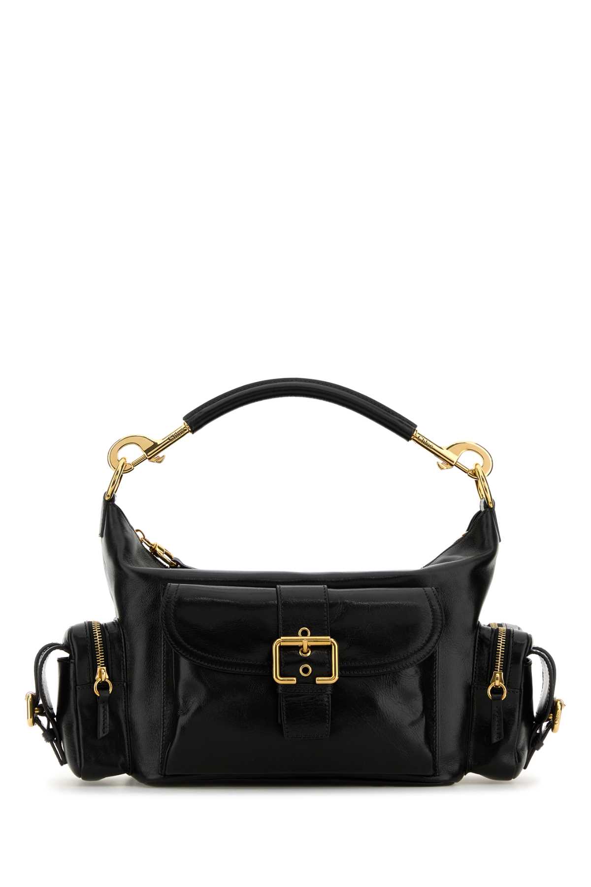 Shop Chloé Black Leather Camera Bag Handbag