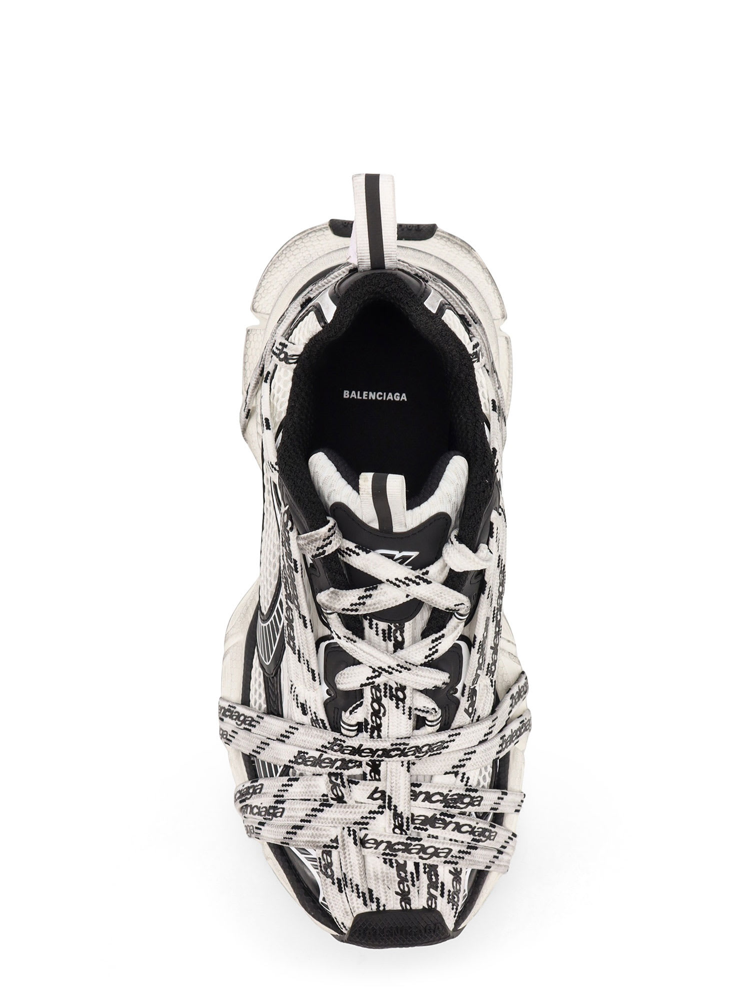 Balenciaga 3xl Extreme Laces Mesh Sneakers In White