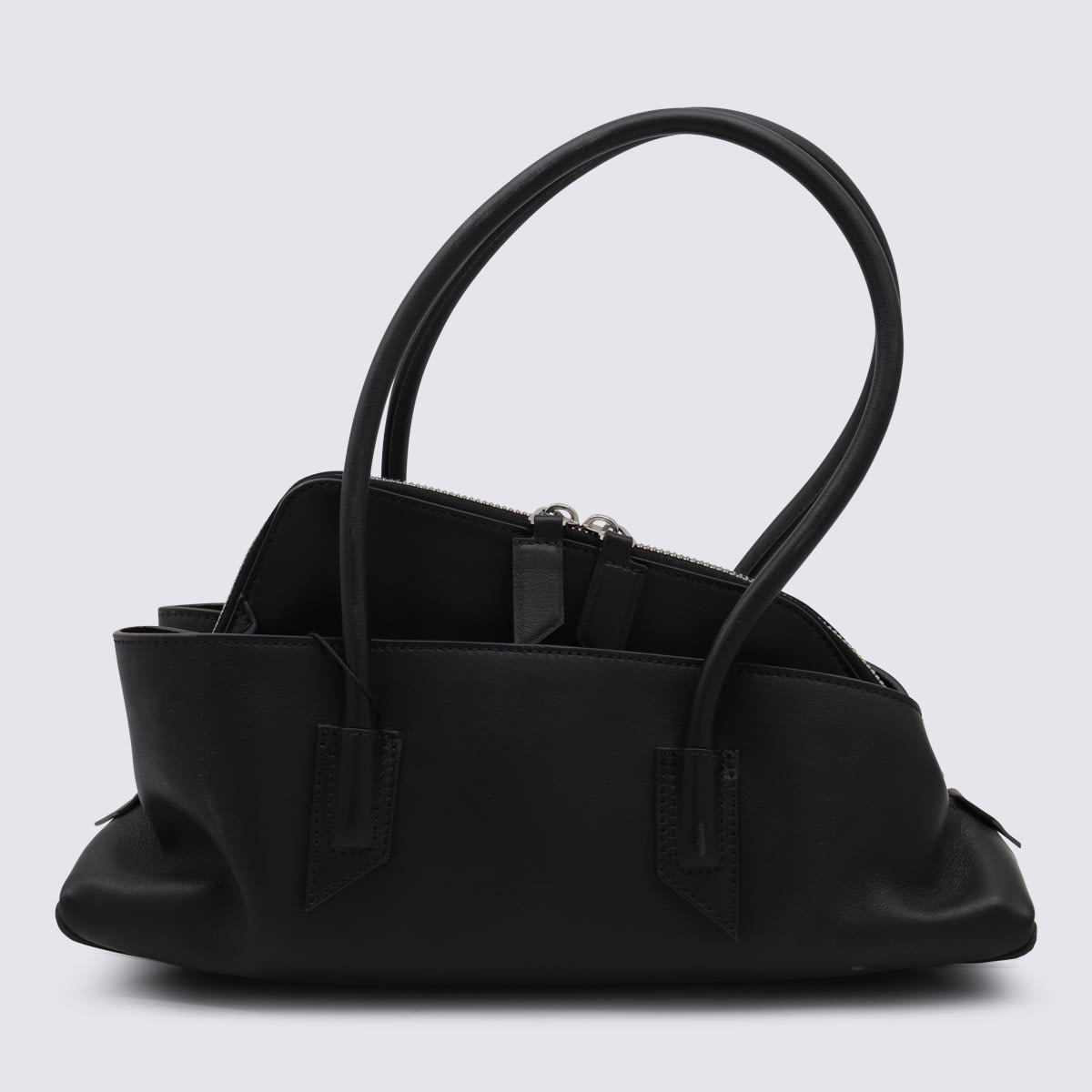 Black Leather La Passeggiata Small Shoulder Bag