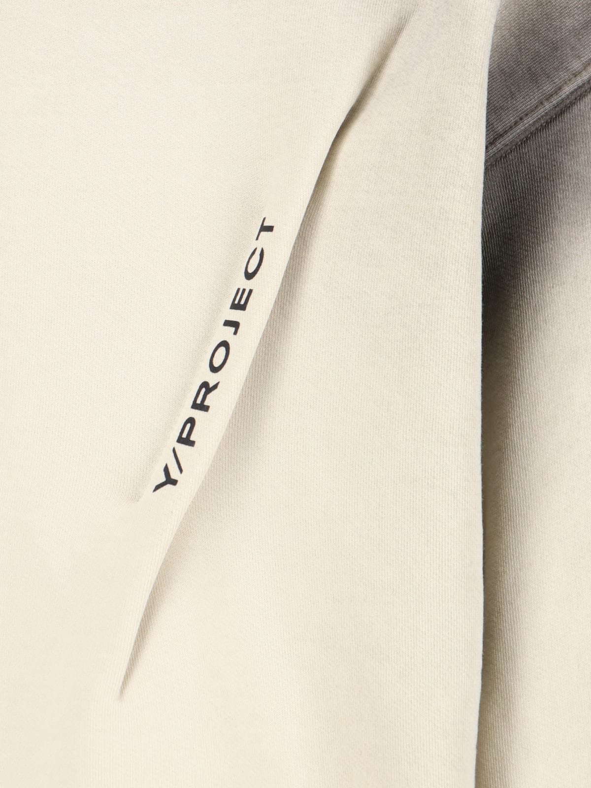 Shop Y/project Logo Sweatshirt In Crema