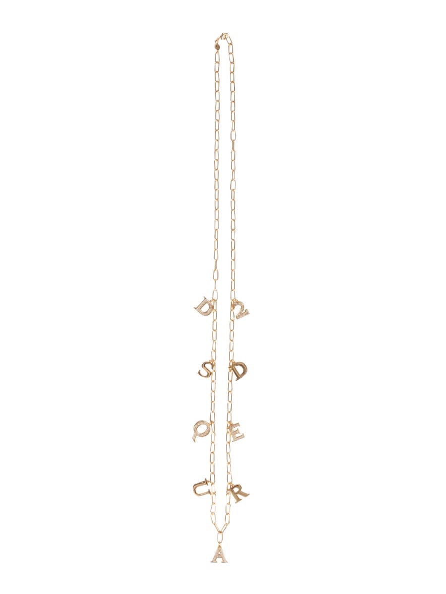 Dsquared2 Charmy Necklace In Gold