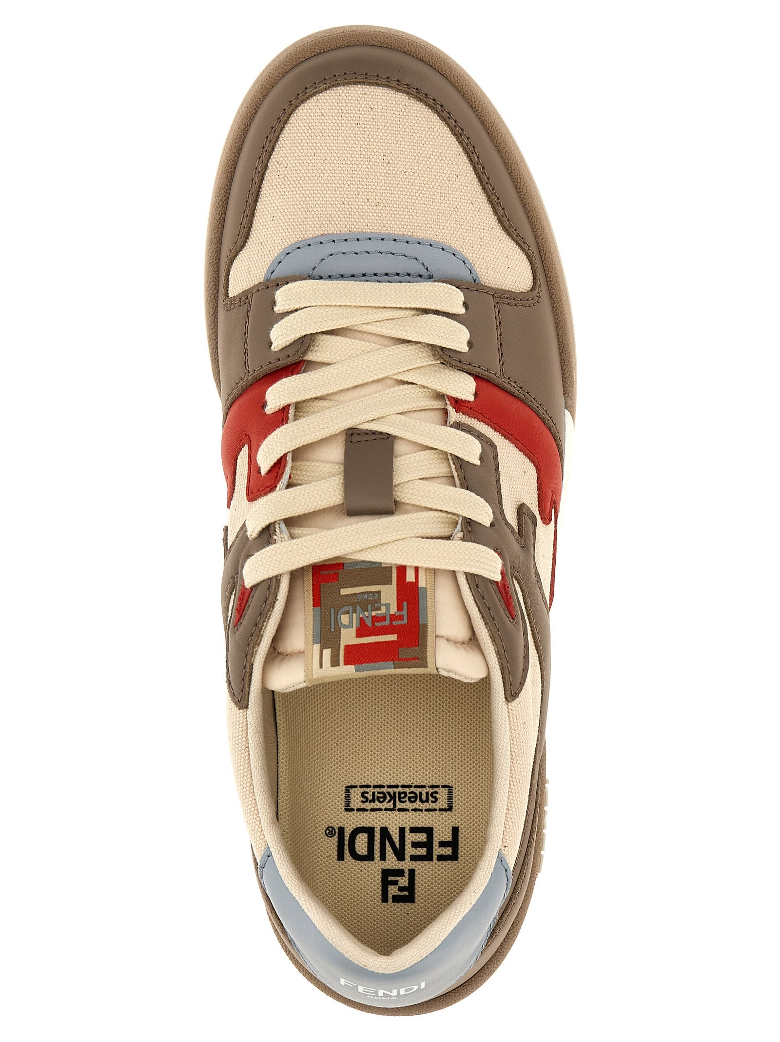 Shop Fendi Match Sneakers In Multicolor