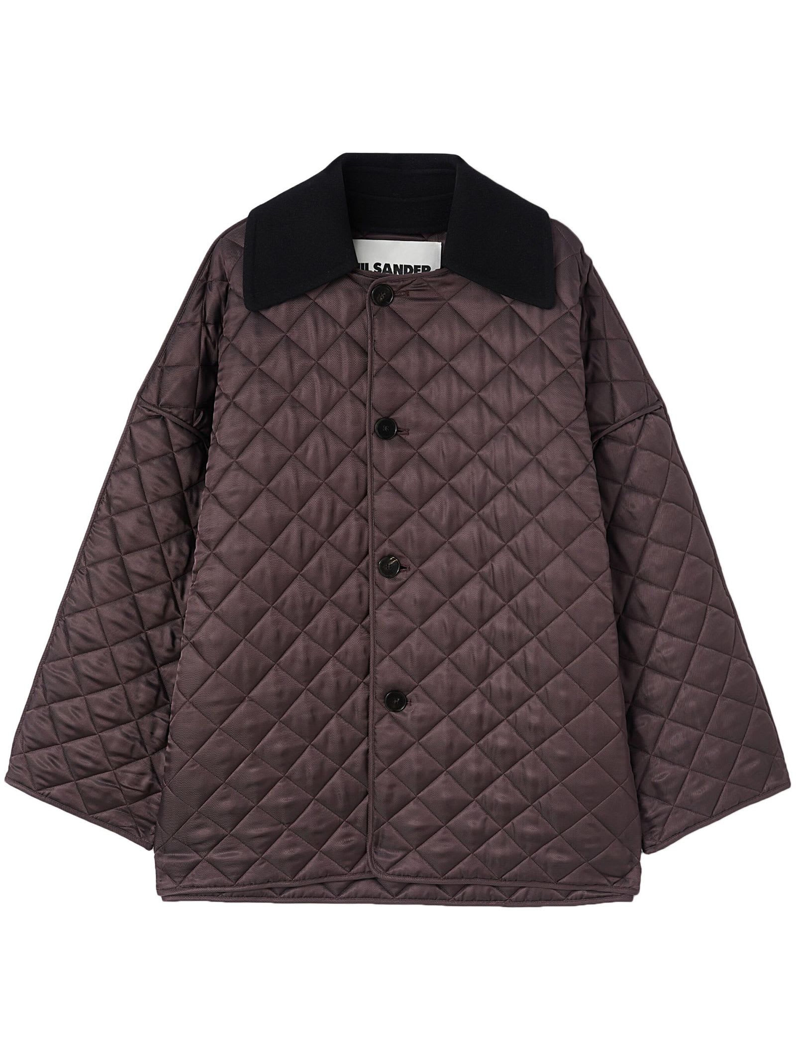 Shop Jil Sander Coats Brown