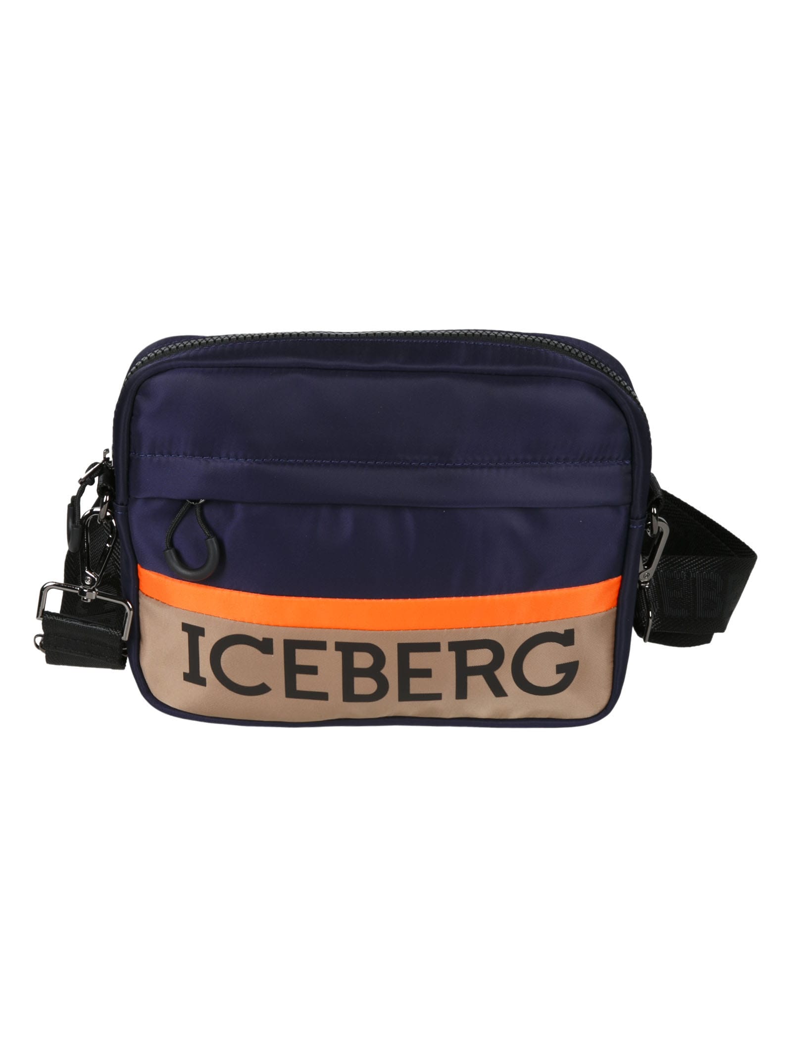 Iceberg Zip-around Logo Print Crossbody Bag
