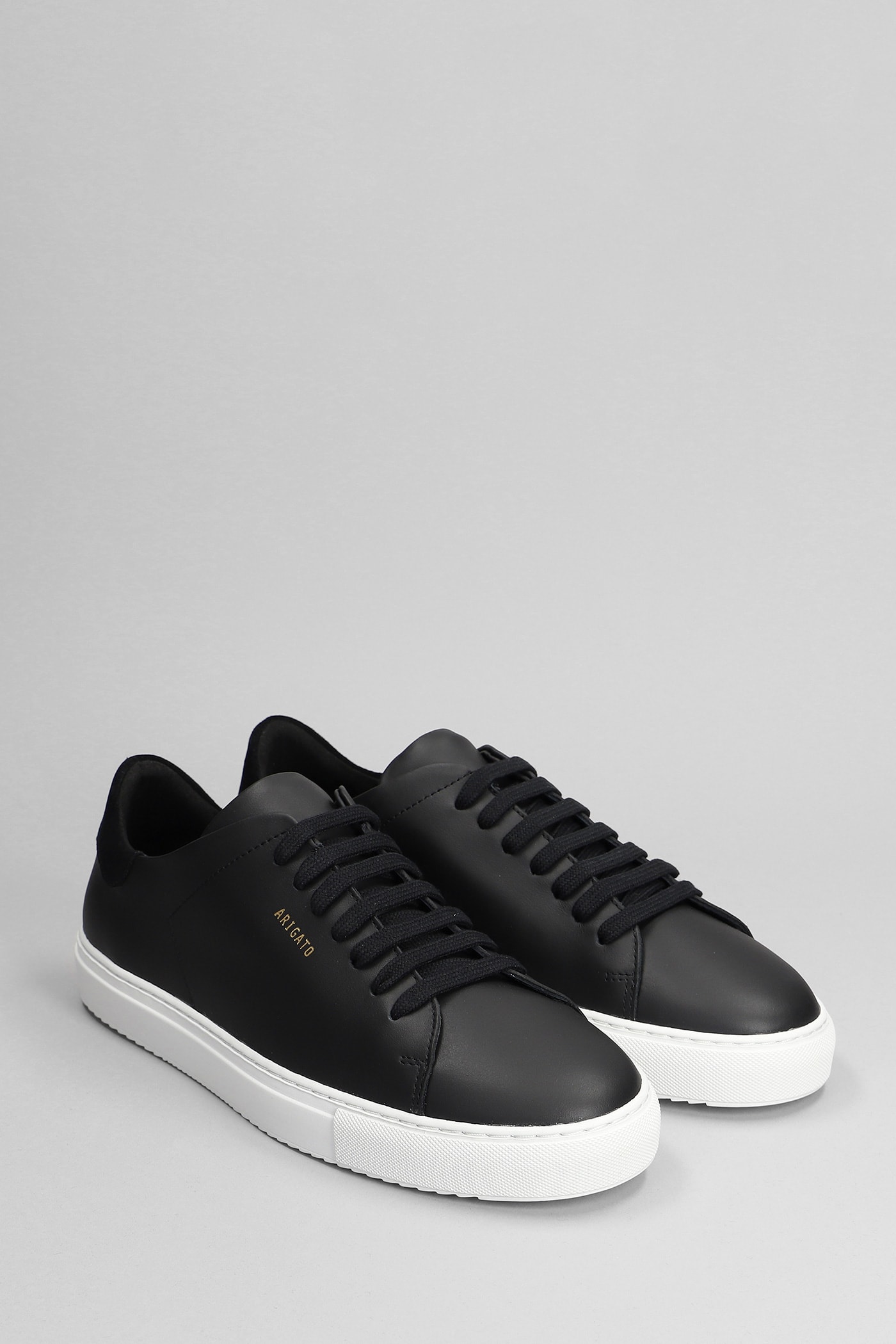 Shop Axel Arigato Clean 90 Sneakers In Black Suede And Leather In Nero Bianco