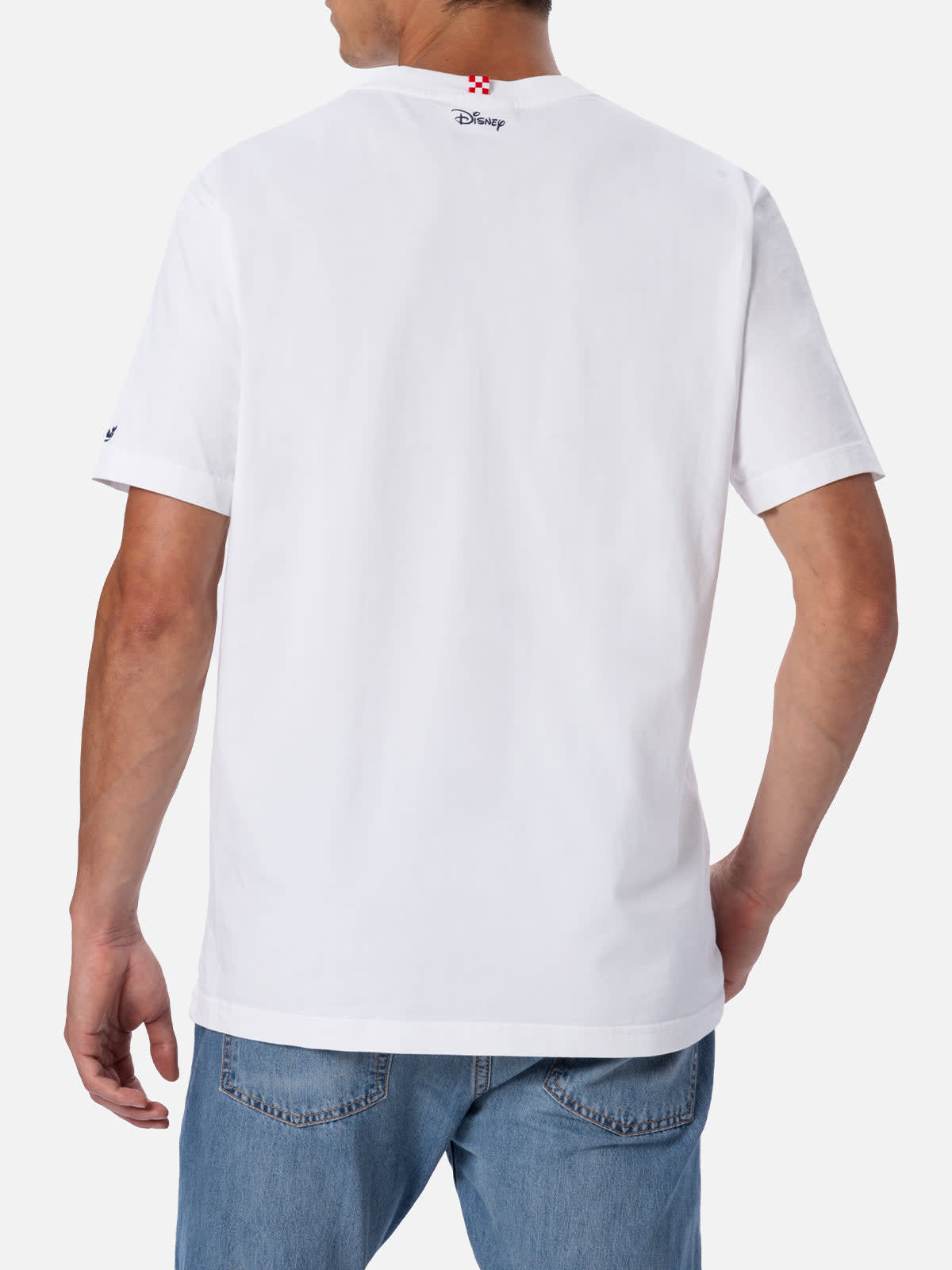 Shop Mc2 Saint Barth Man Cotton T-shirt Austin With Uncle Scrooge Print ©disney Special Edition In White