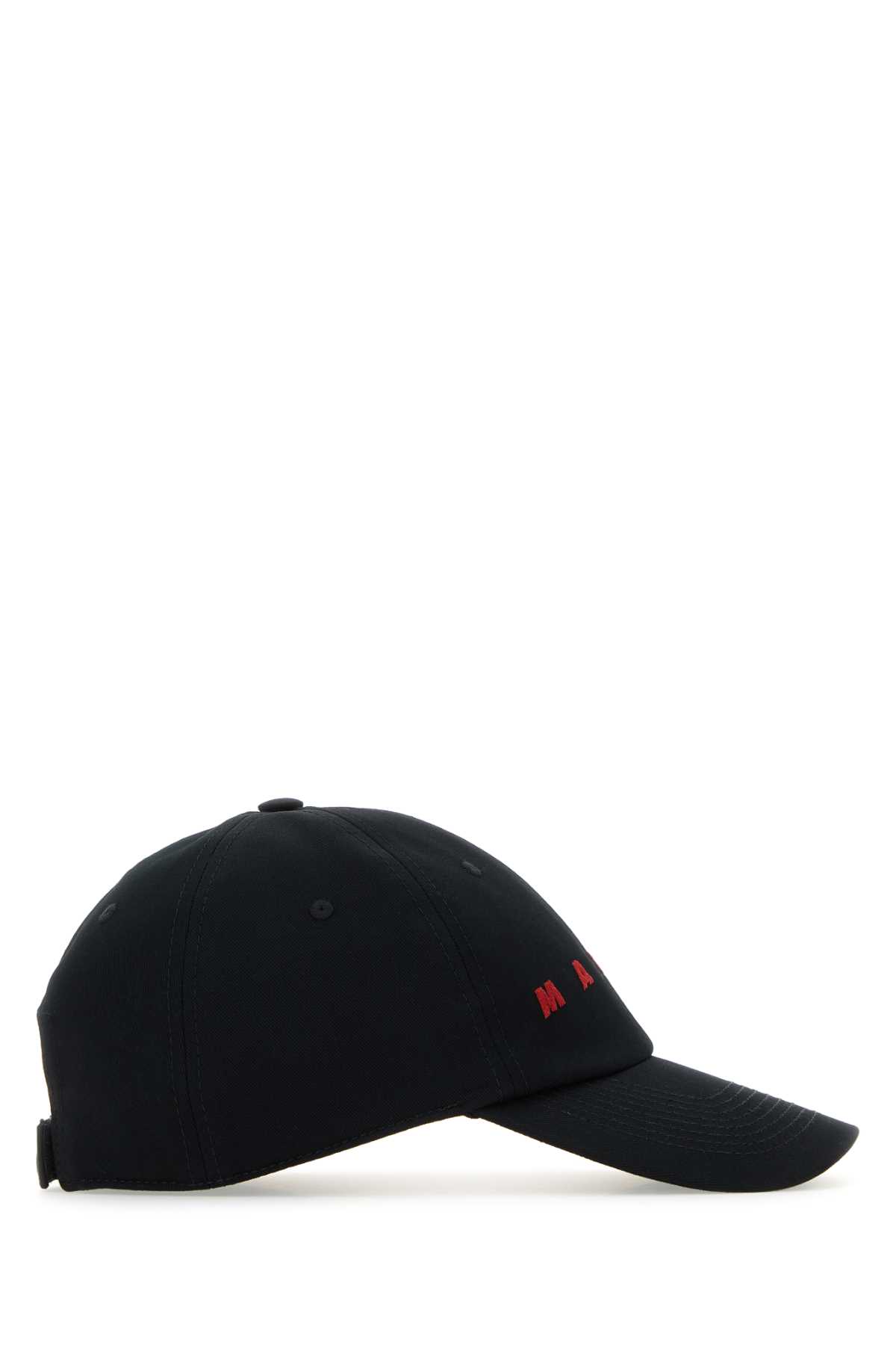 Marni Black Cotton Baseball Hat