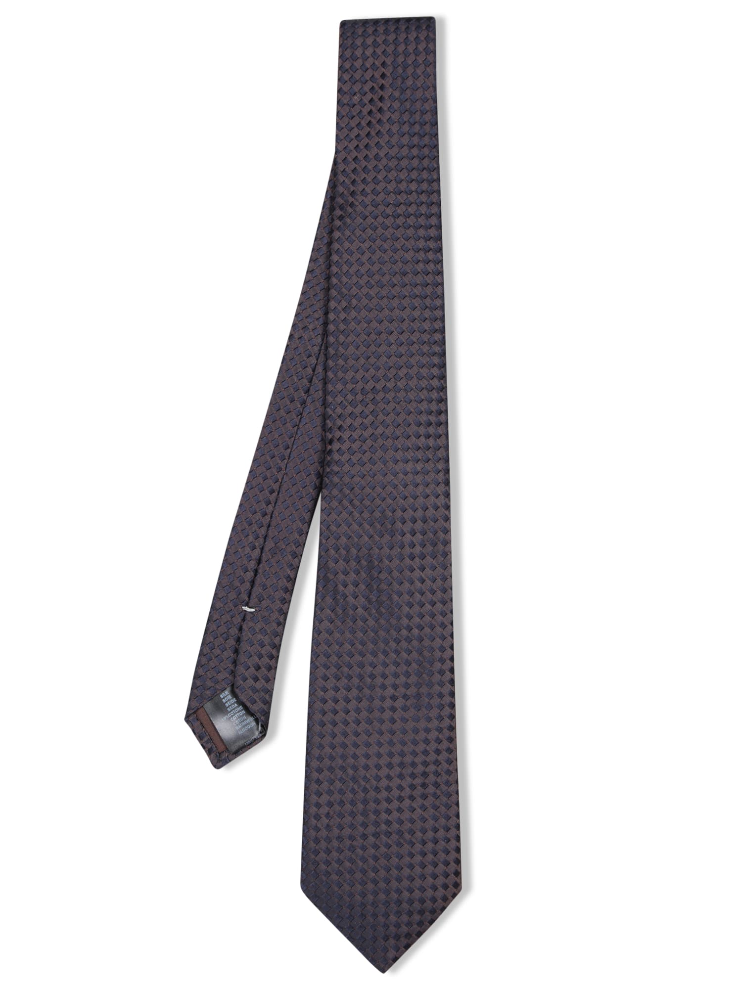 Micro Pattern Black/brown Tie