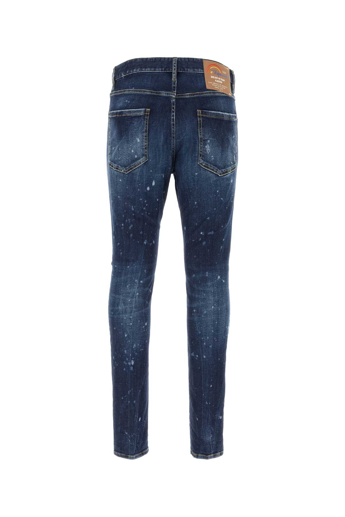 Shop Dsquared2 Stretch Denim Cool Guy Jeans In Navyblue