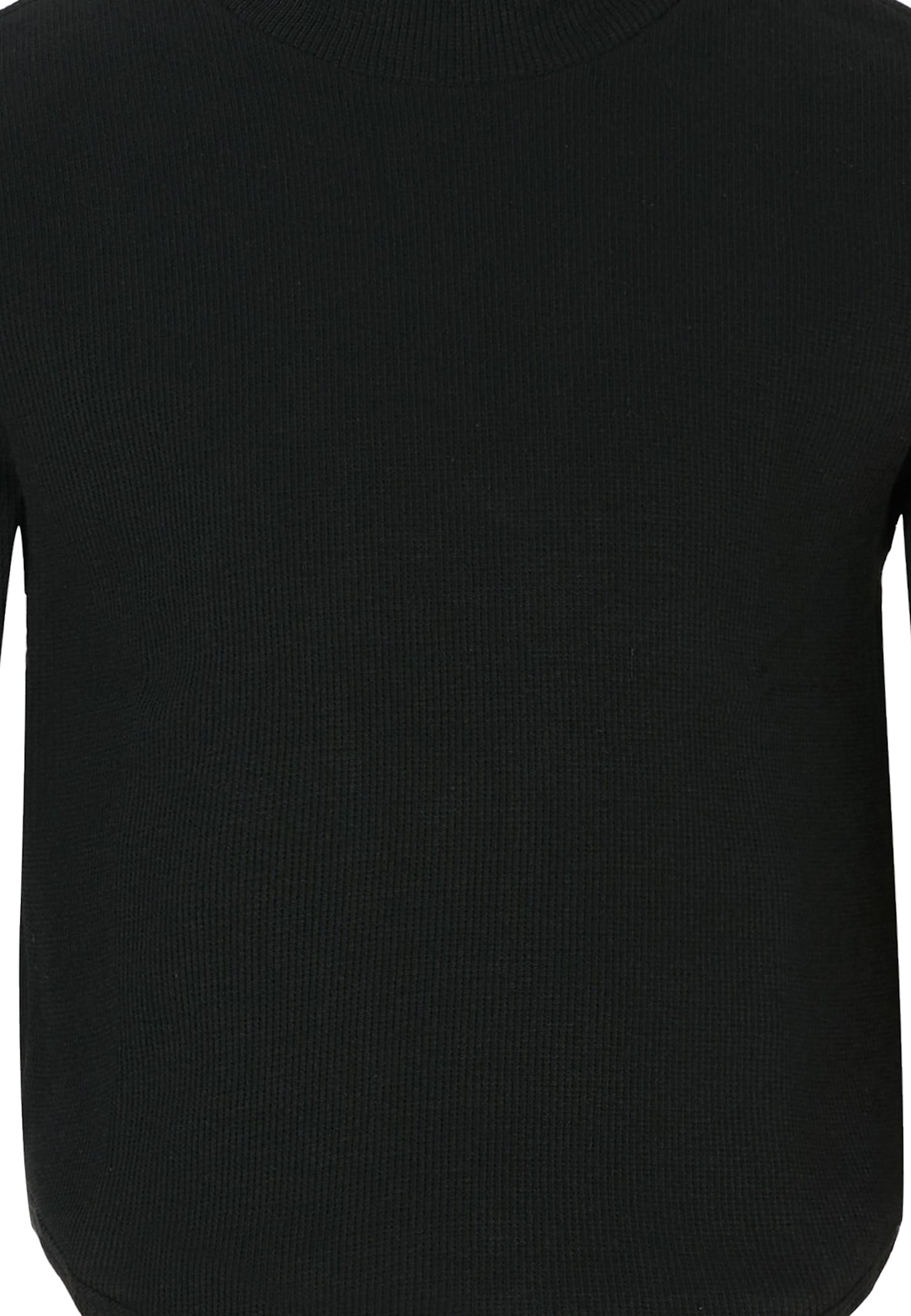 Dondup Ribbed High-neck Sweater In Black
