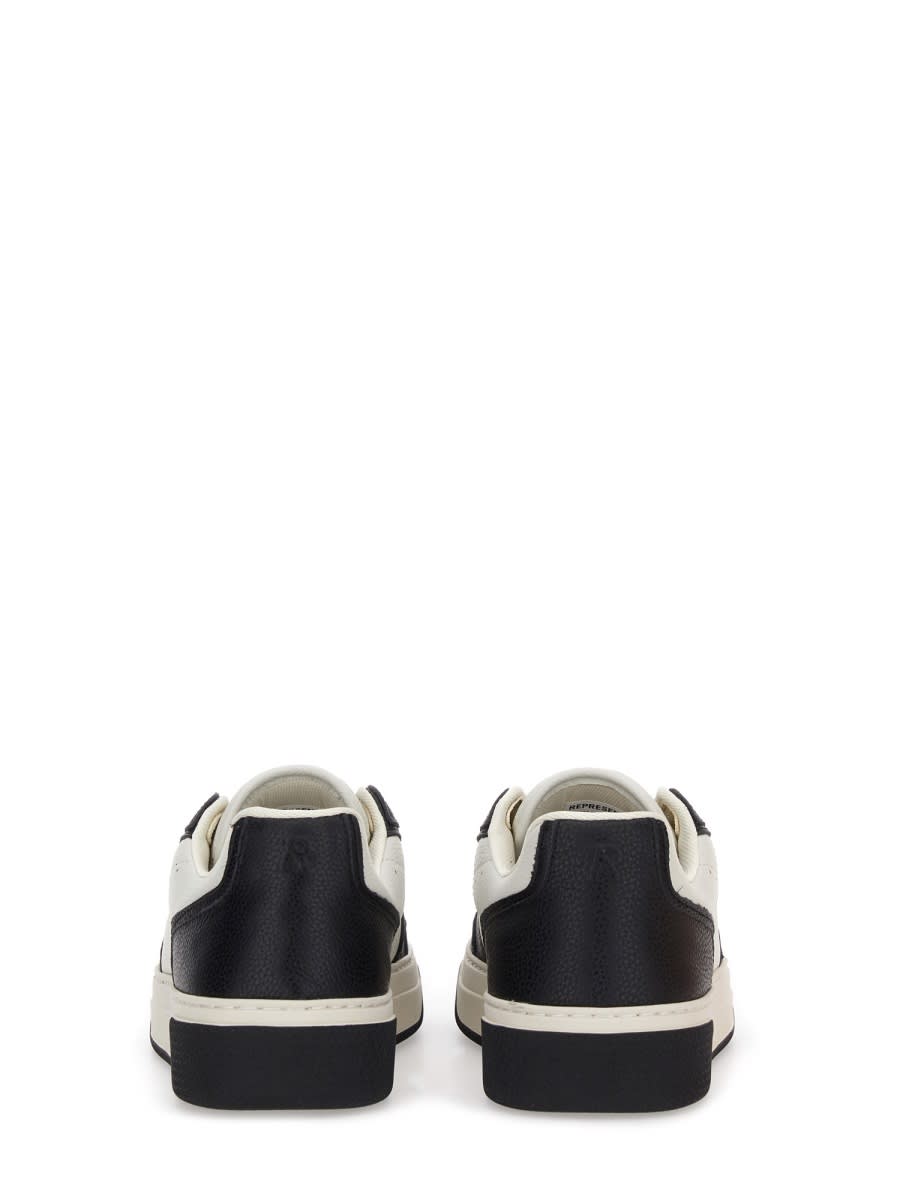 Represent Two-tone Leather And Suede Initial Sneakers