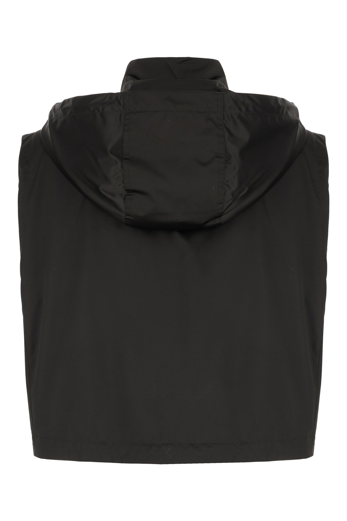 Fendi Sleeveless Hooded Drawstring Jacket