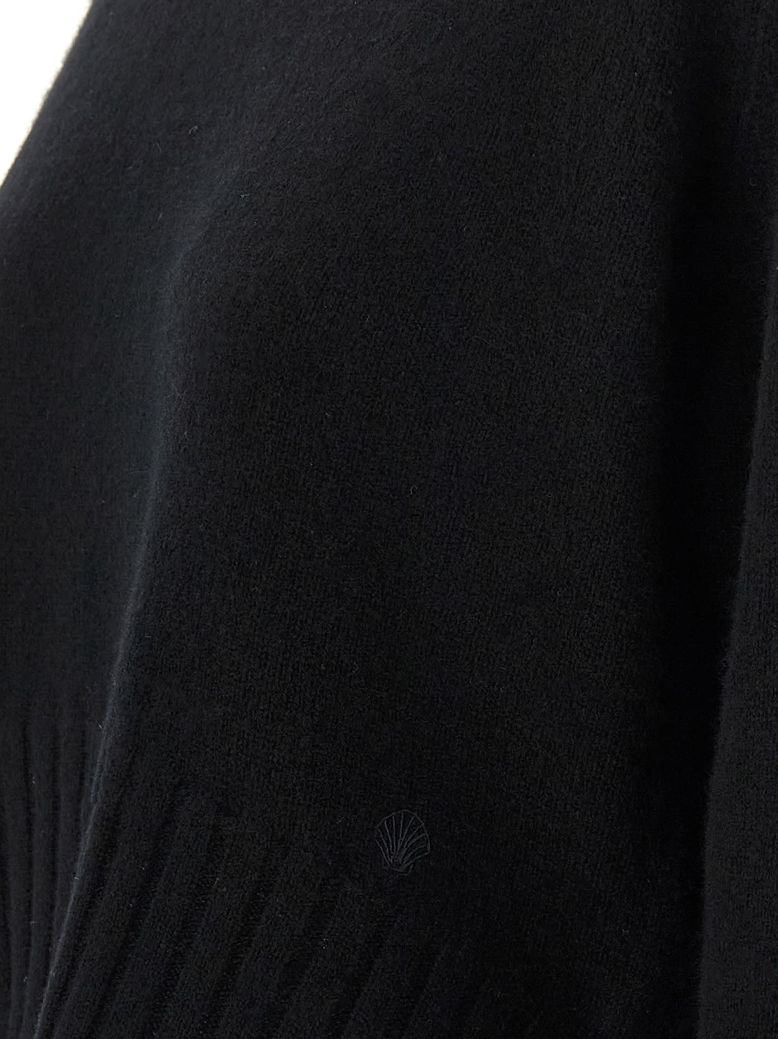Loulou Studio Mora Lds Cropped Sweater In Black