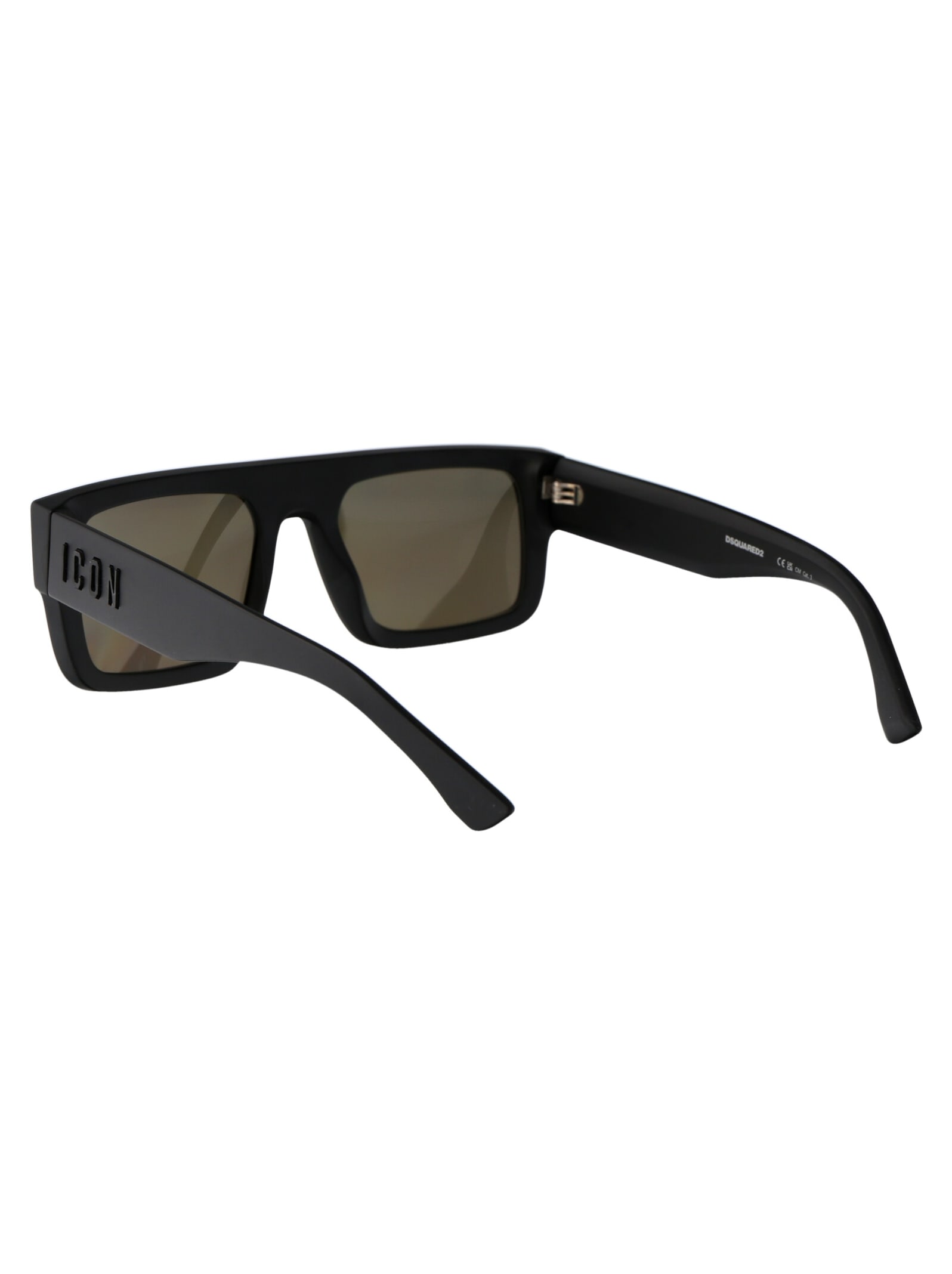 Shop Dsquared2 Icon 0008/s Sunglasses In 003t4 Matte Black