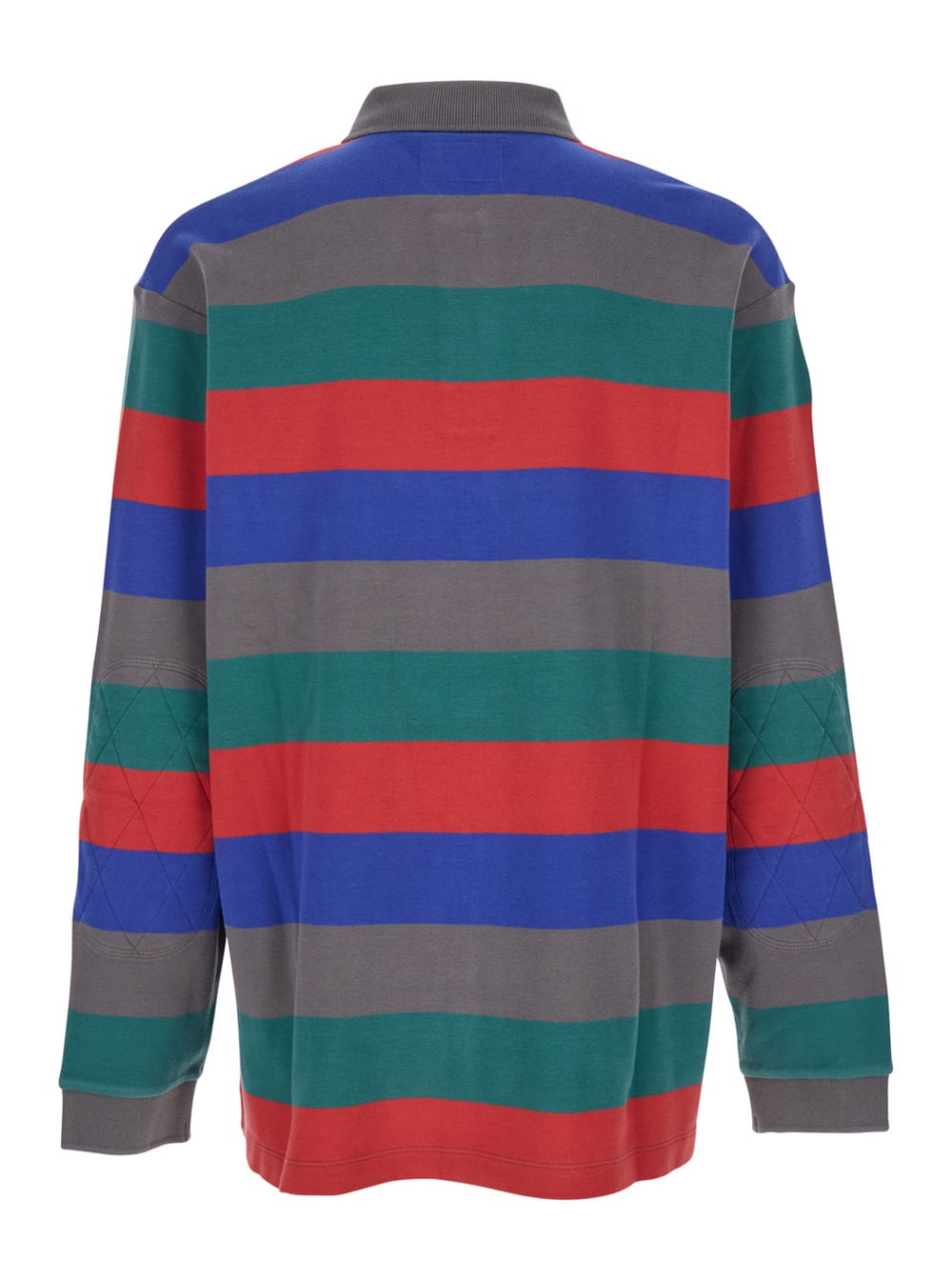 Erl Unisex Striped Long Sleeve Polo Knit In Multi